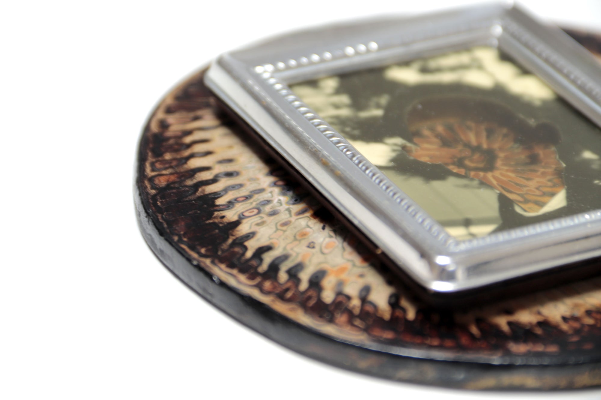 Self-portrait with interior colors III