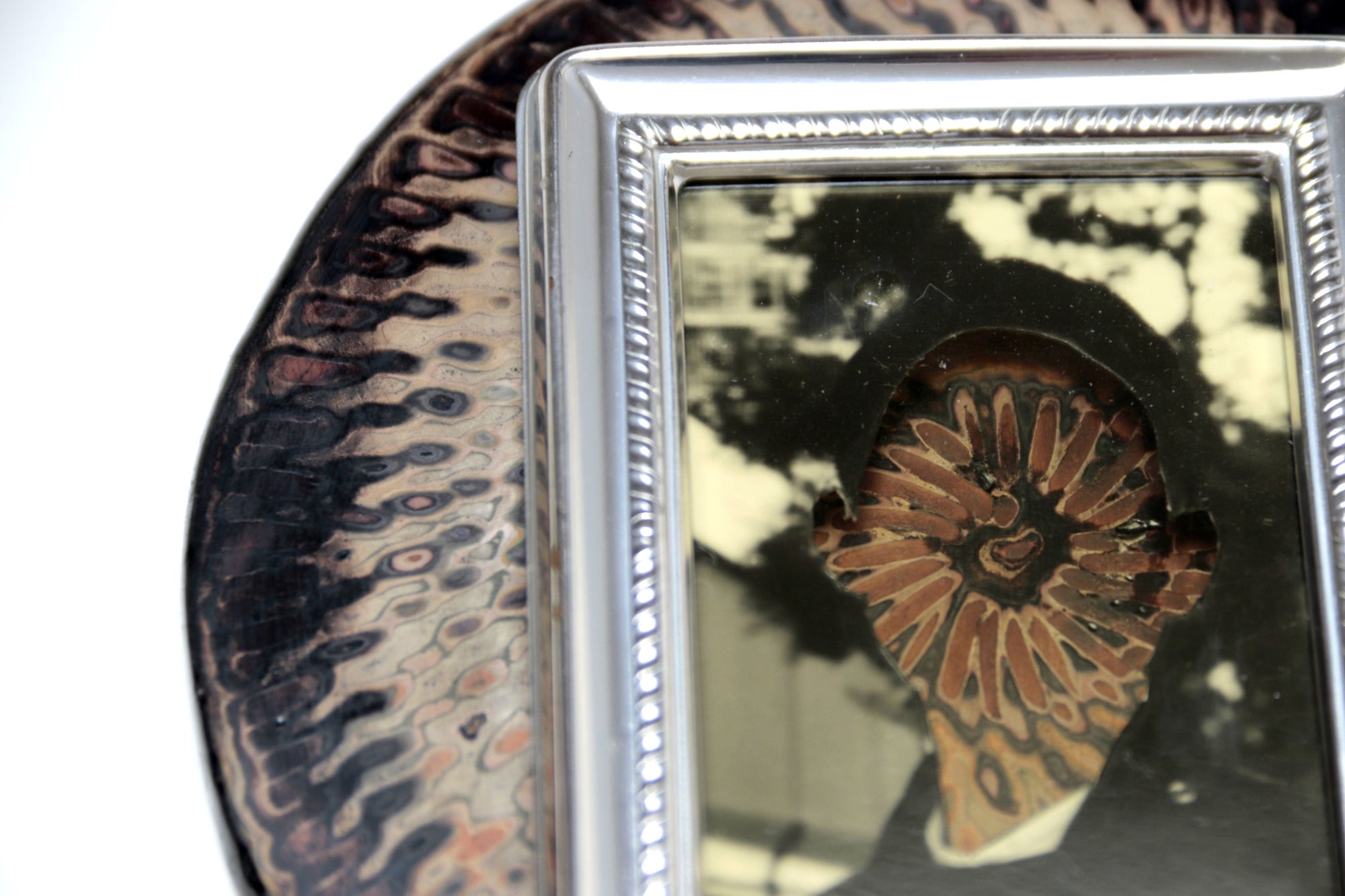 Self-portrait with interior colors III