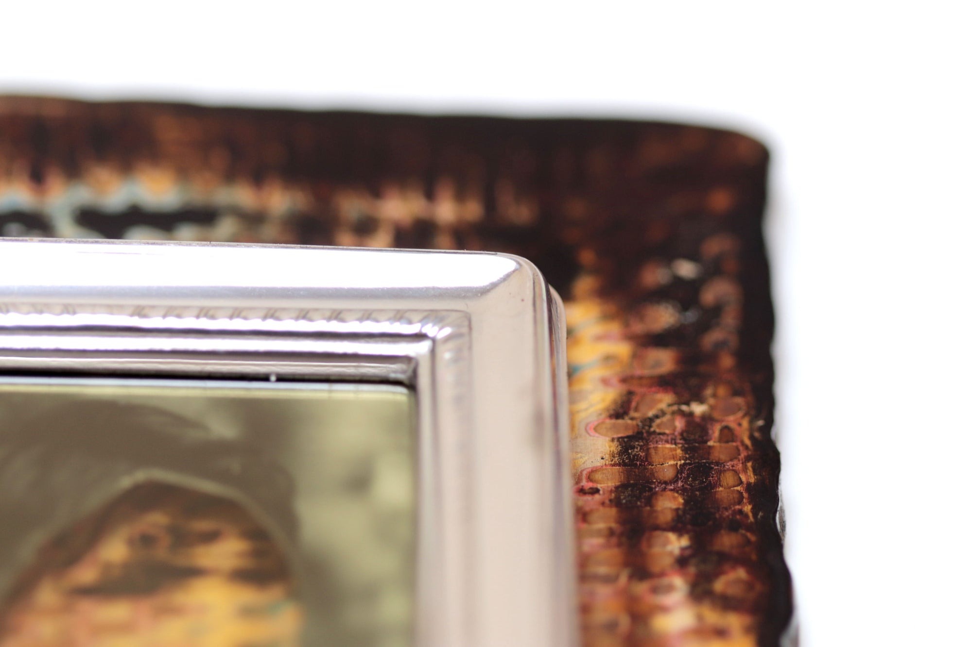 Self-portrait with interior colors II