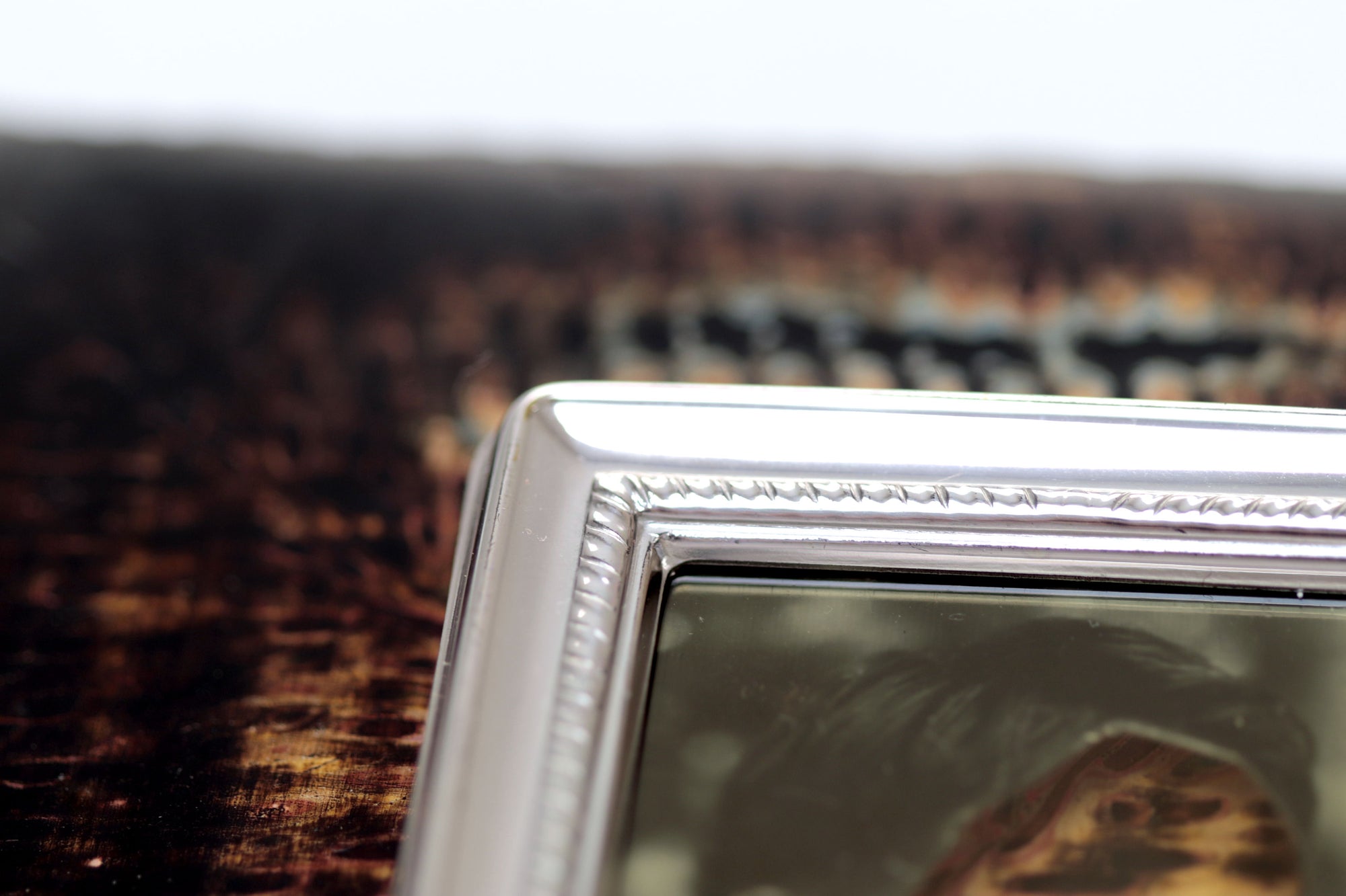 Self-portrait with interior colors II