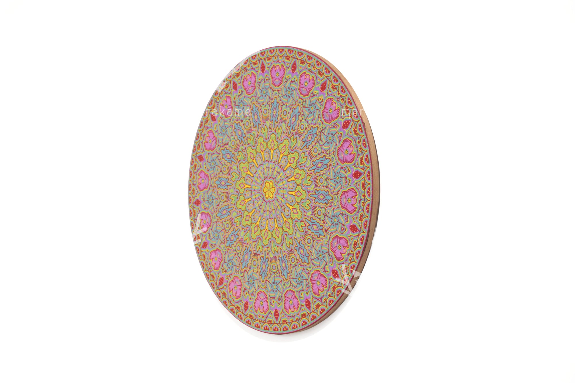 Nierika de Chaquira micro Circulo Huichol - Los Colores del Maíz - 60 cm.