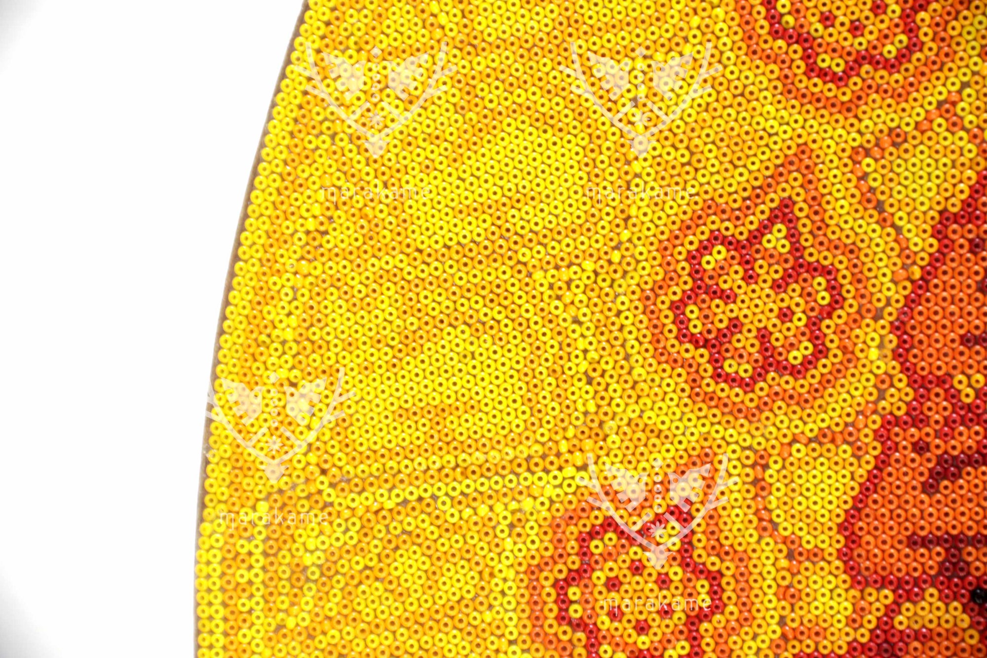 Nierika de Sequira micro Huichol Circle - Our Father Sun - 40.3 cm.