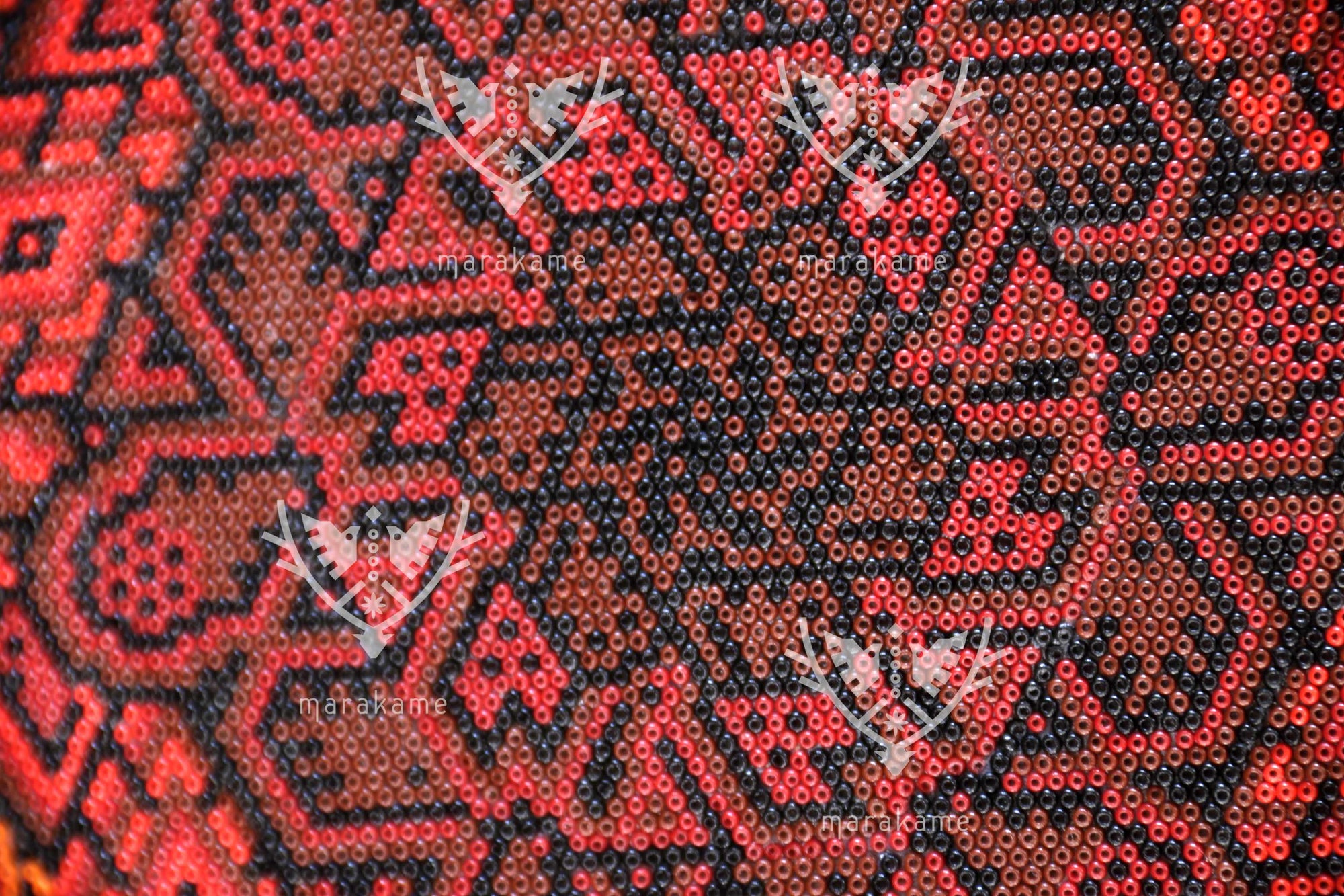 Nierika de Sequira micro Huichol Circle - Our Father Sun - 40.3 cm.