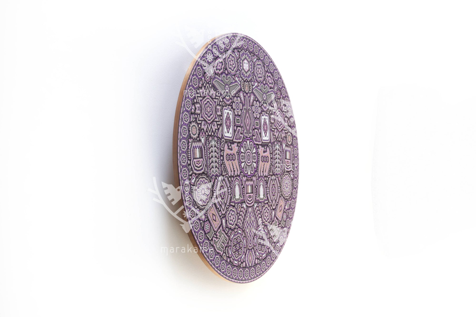 Nierika de Chaquira micro Círculo Huichol - Niwetsika yeiyarieya - Ciclo del maíz - 80 cm.