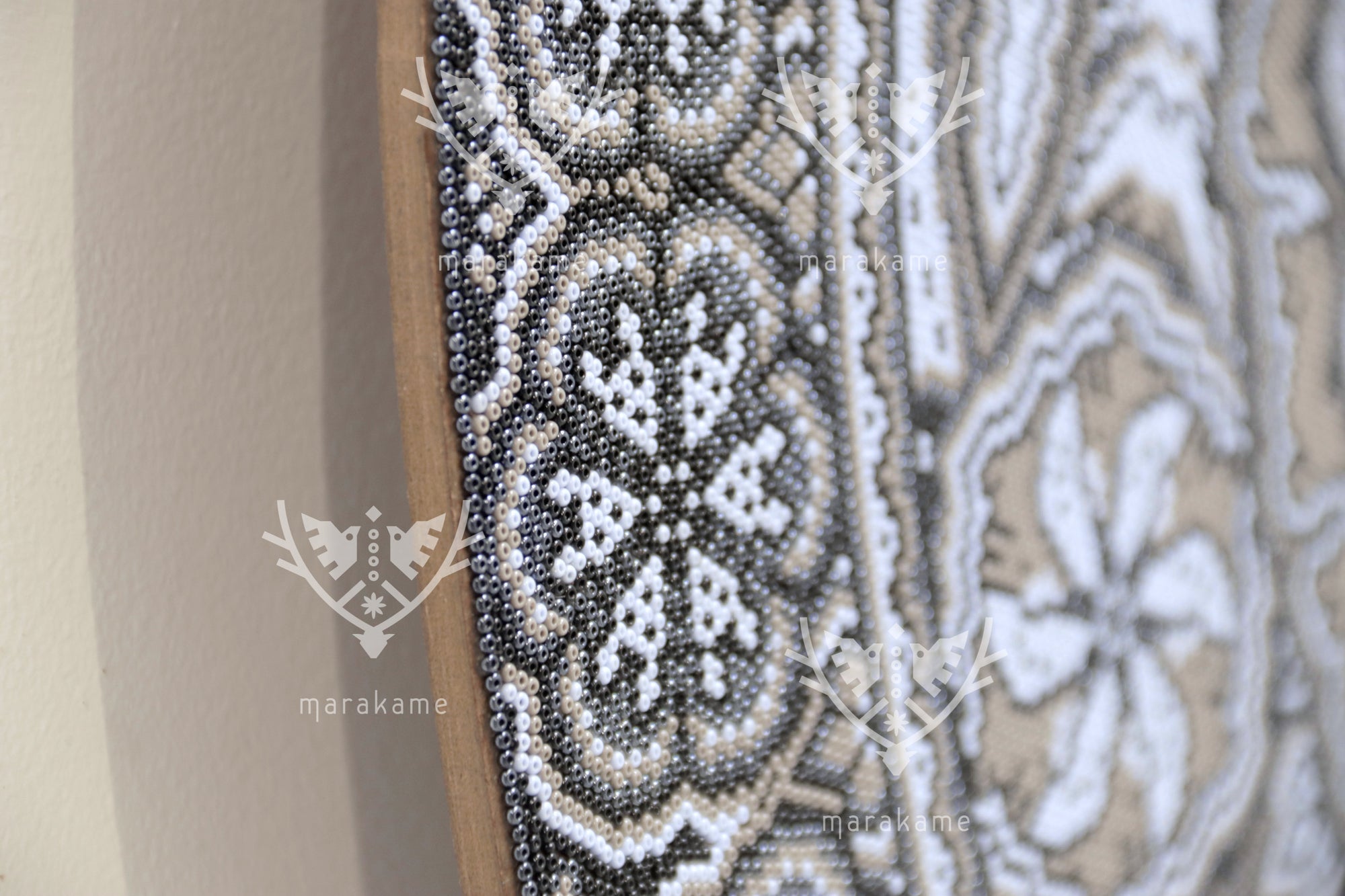 Nierika de Chaquira Huichol Circle - Tuutú huiyari - The path of the peyote - 78 cm. - 2025