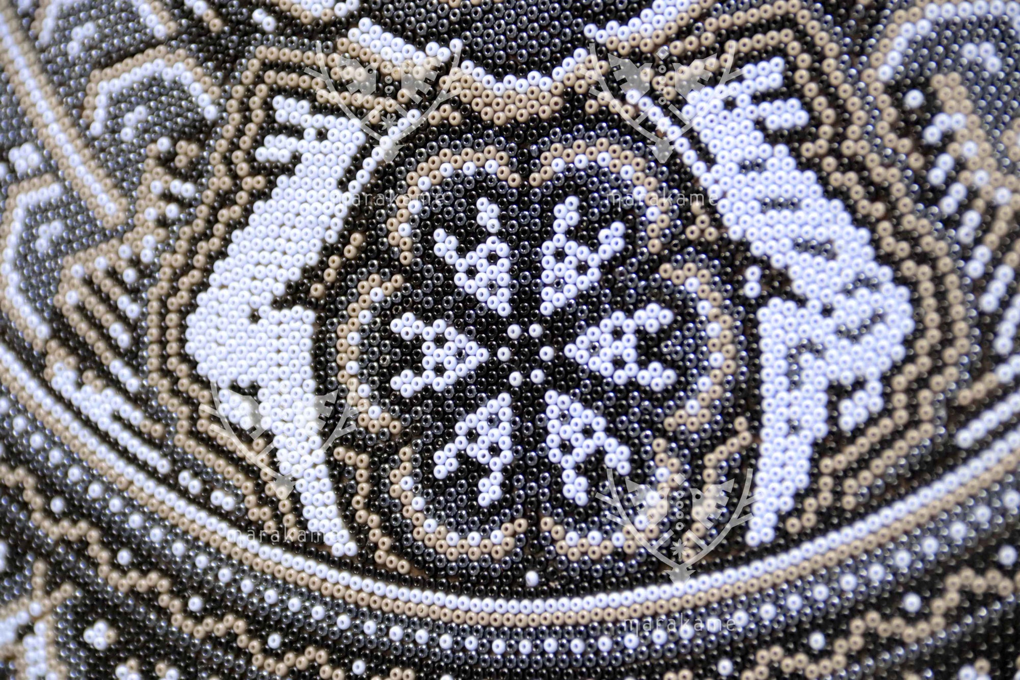 Nierika de Chaquira Huichol Circle - Tuutú huiyari - The path of the peyote - 78 cm. - 2025