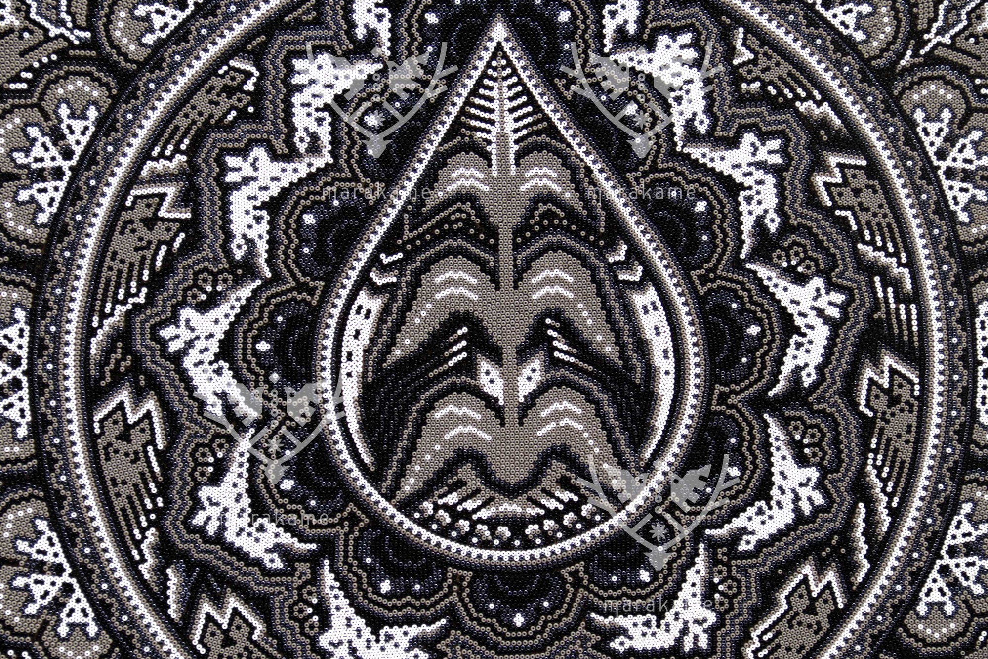 Nierika de Chaquira Círculo Huichol - Tatéi niwetsika - 80 cm.