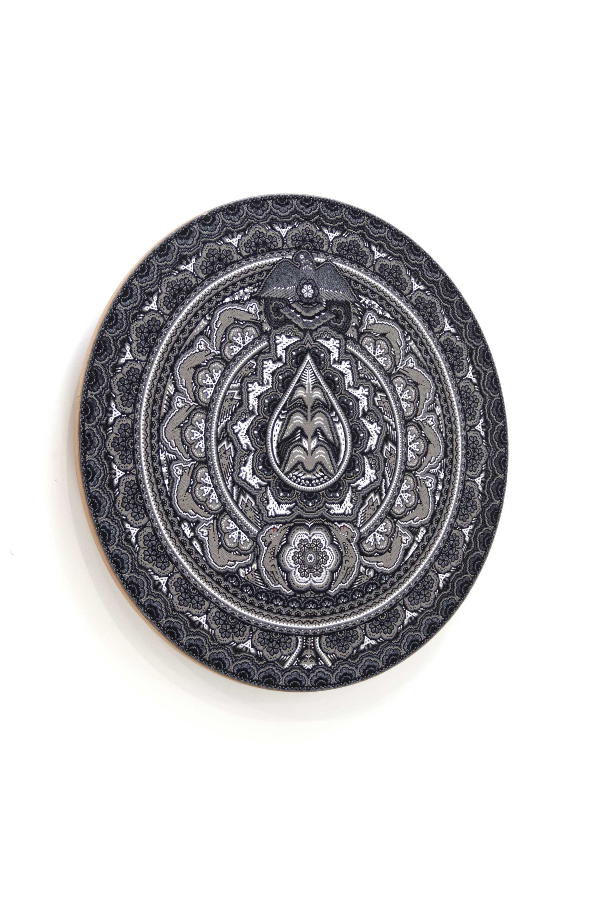 Nierika de Chaquira Círculo Huichol - Tatéi niwetsika - 80 cm.
