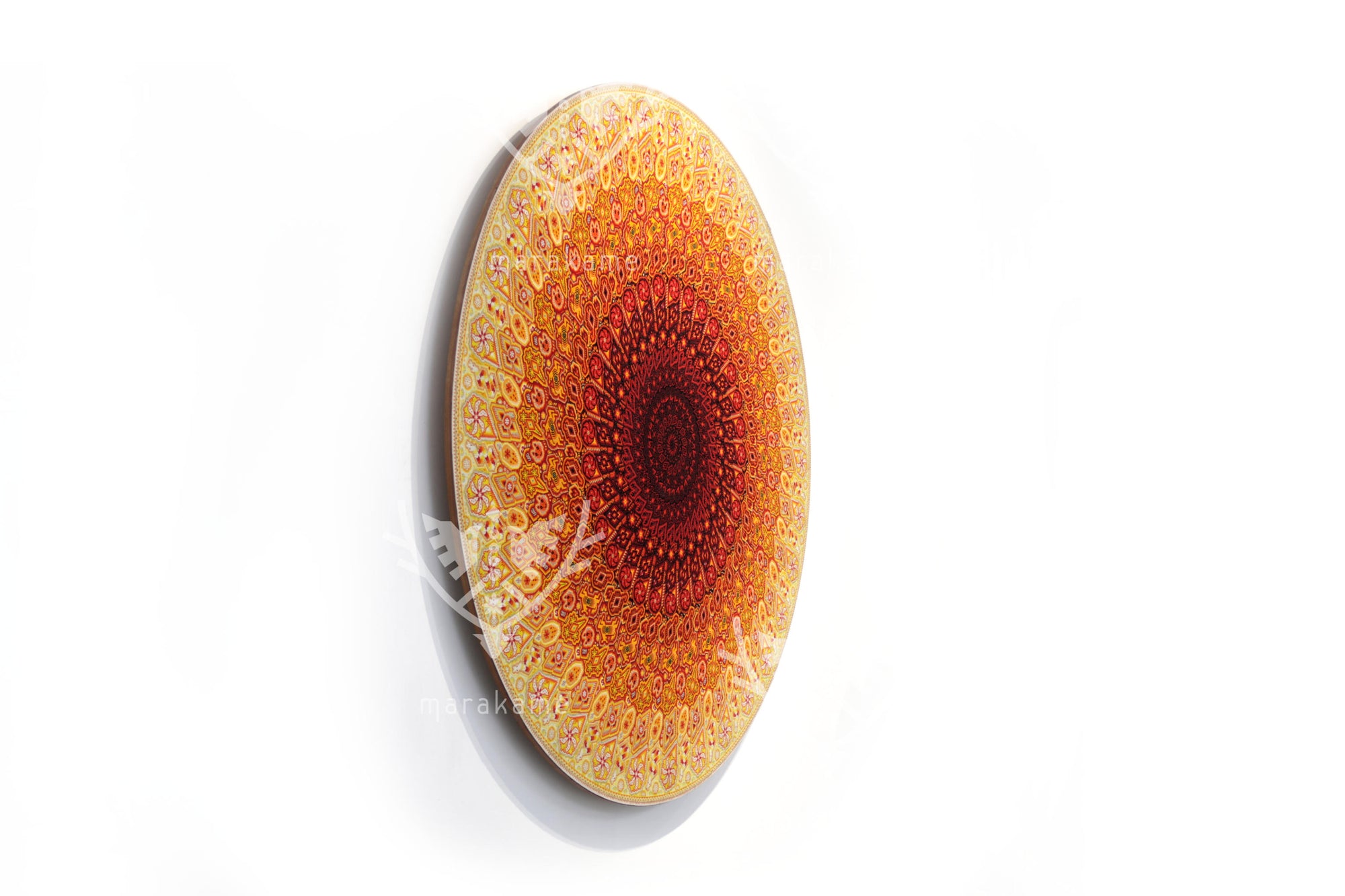 Nierika de Chaquira Círculo Huichol - Te’akata: fuego primordial y centro ceremonial wixárika - 160 cm. - 2025