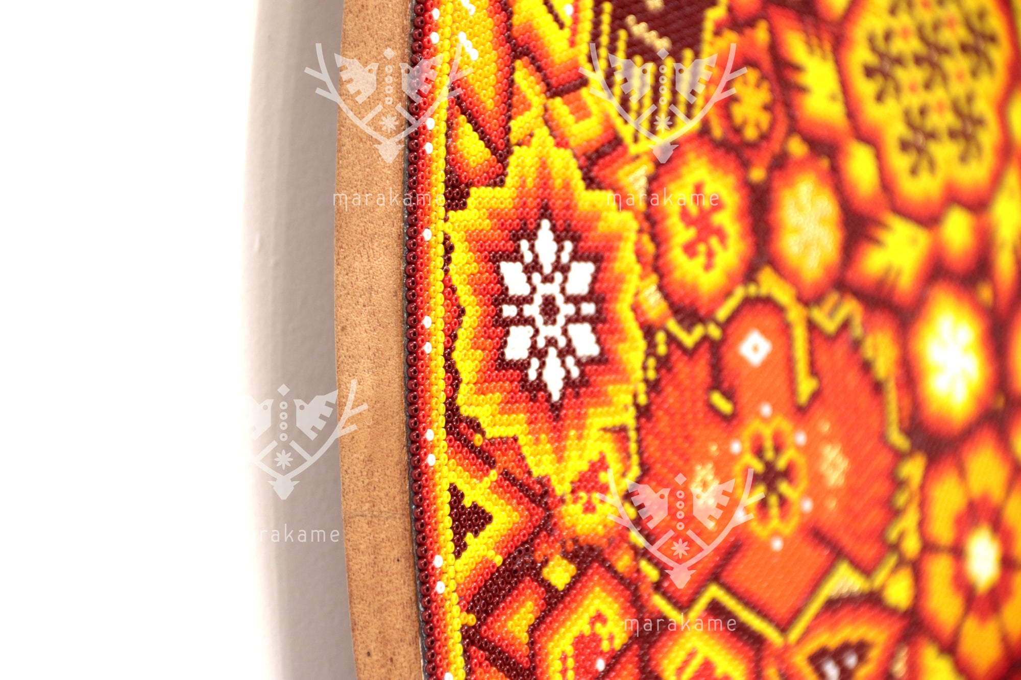 Nierika de Chaquira Círculo Huichol - Lenguaje de los Ancestros - 80 cm.