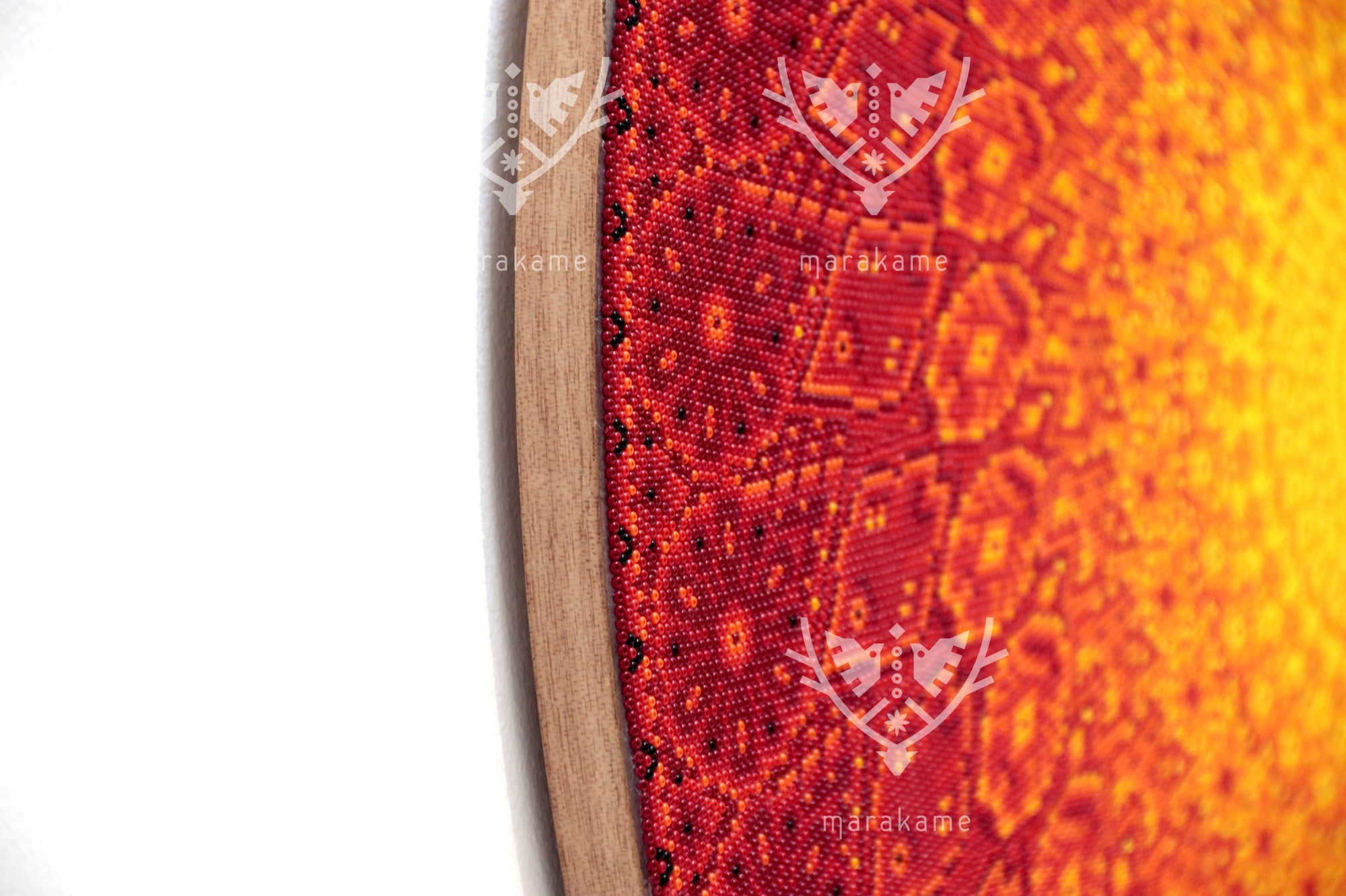 Nierika de Chaquira Círculo Huichol - Ut+anaka - 60 cm.