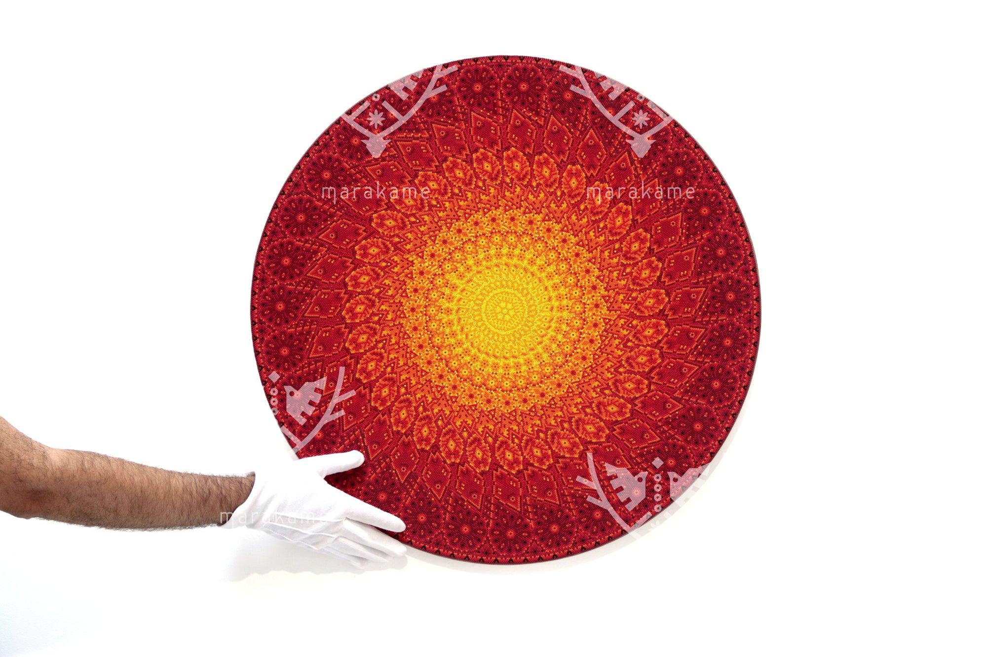 Nierika de Chaquira Círculo Huichol - Ut+anaka - 60 cm.