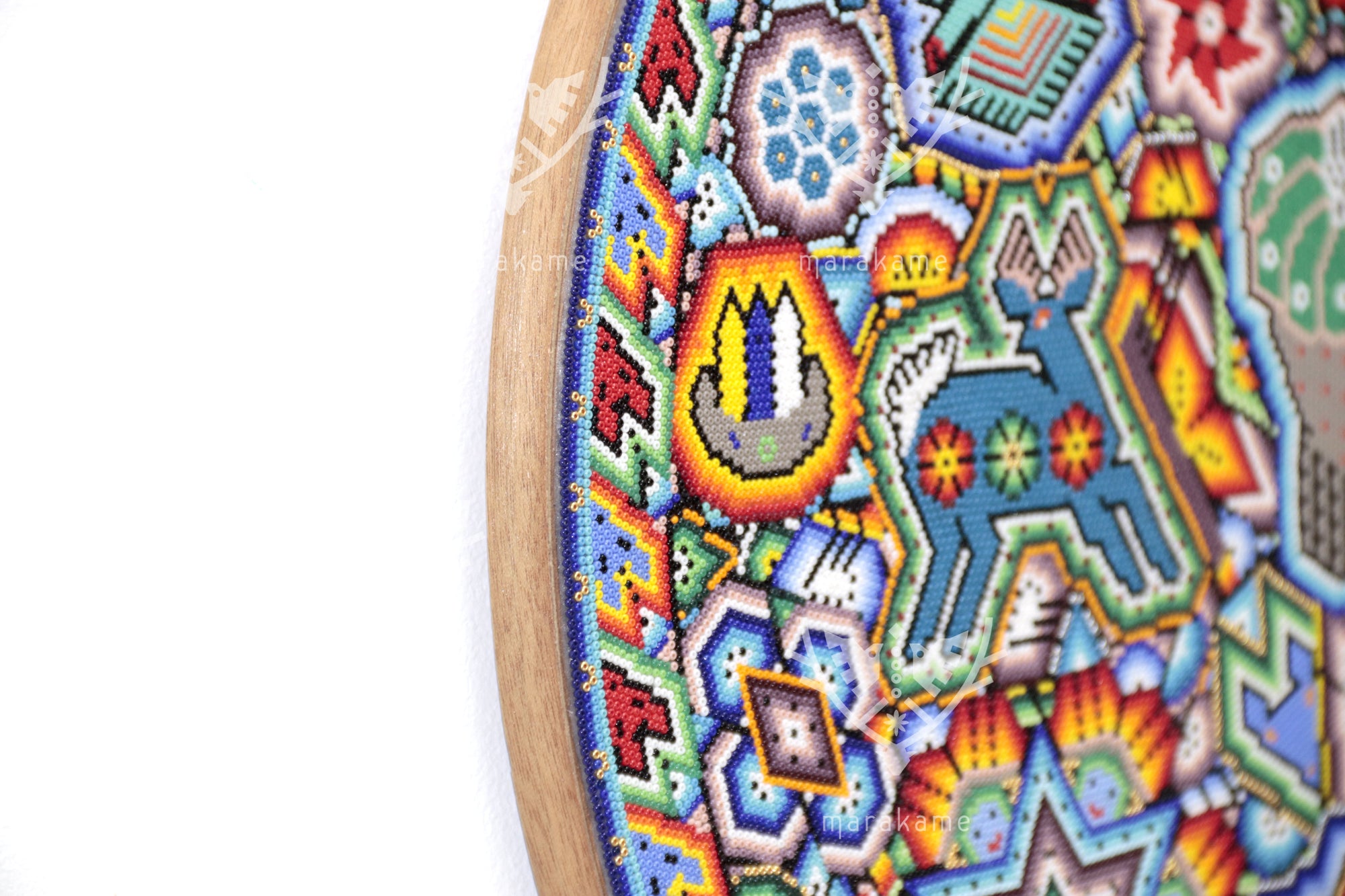 Nierika de Chaquira micro Círculo Huichol - Tseriekame - 40 cm.