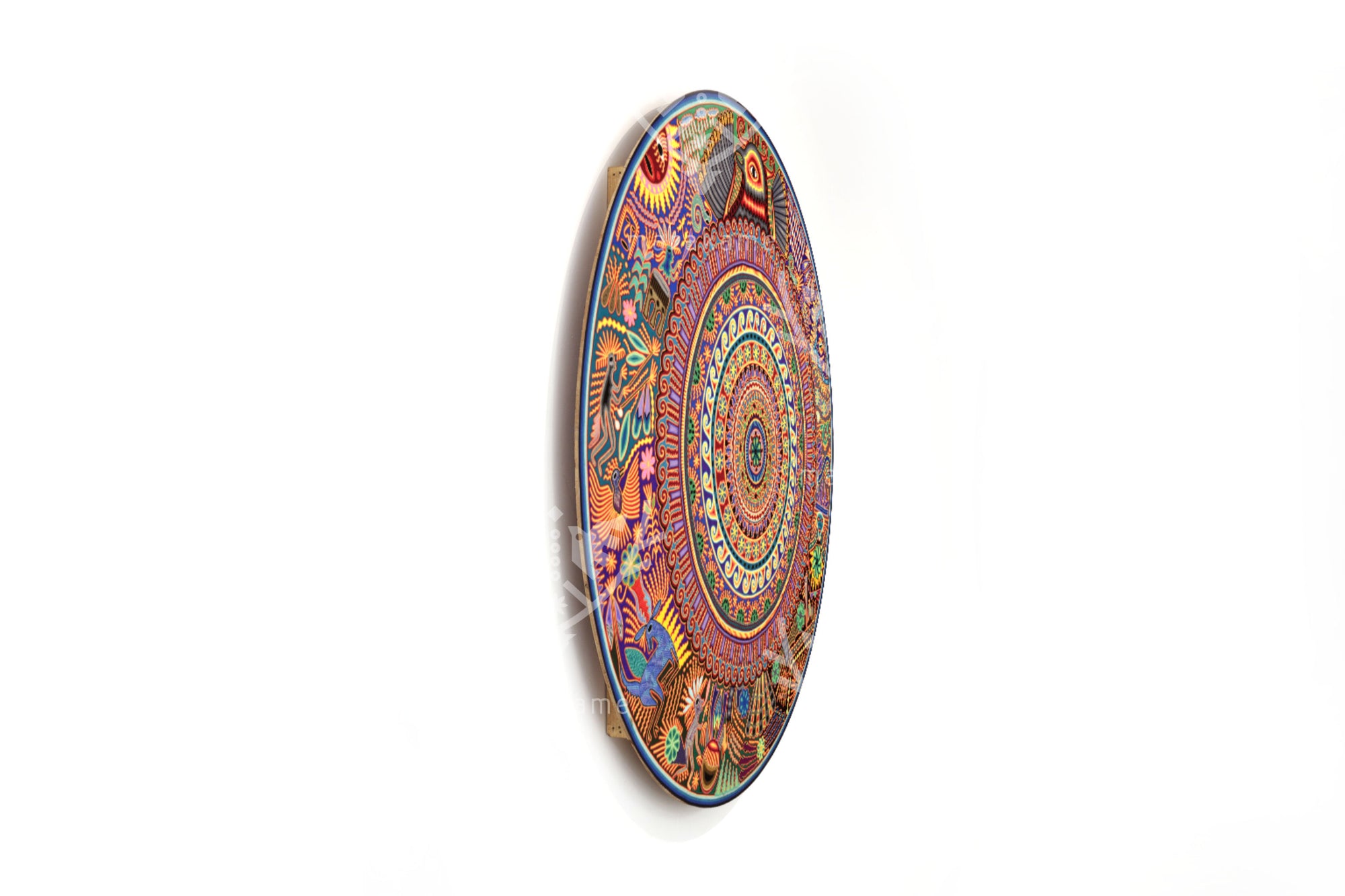 Nierika de Estambre Círculo Huichol - Wexik+a - Águila solar - 160 cm. - 2025