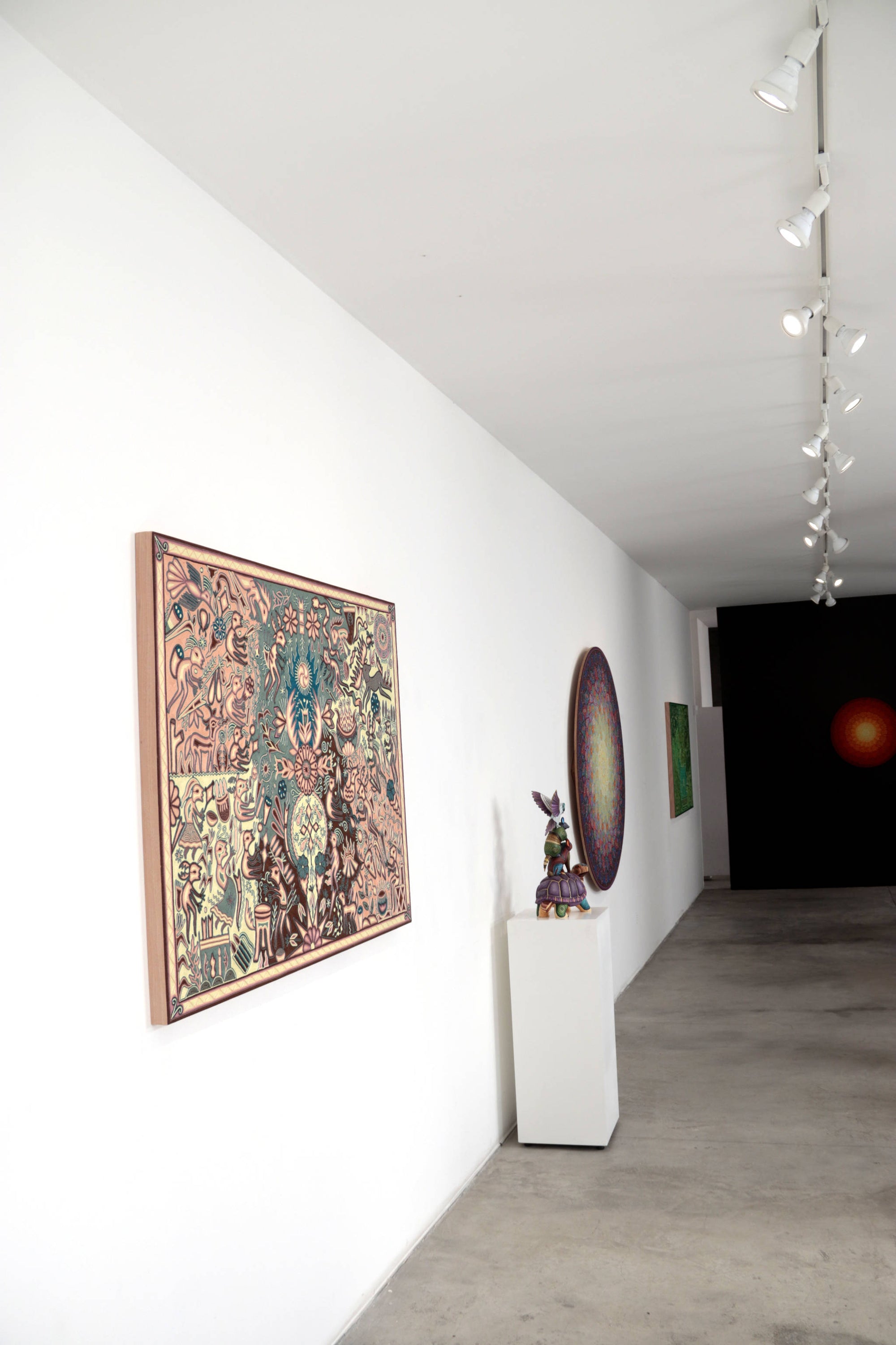 Nierika de Estambre Cuadro Huichol - Yuimakwaxa - Ceremonia del elote - 150 x 112 cm. - 2025