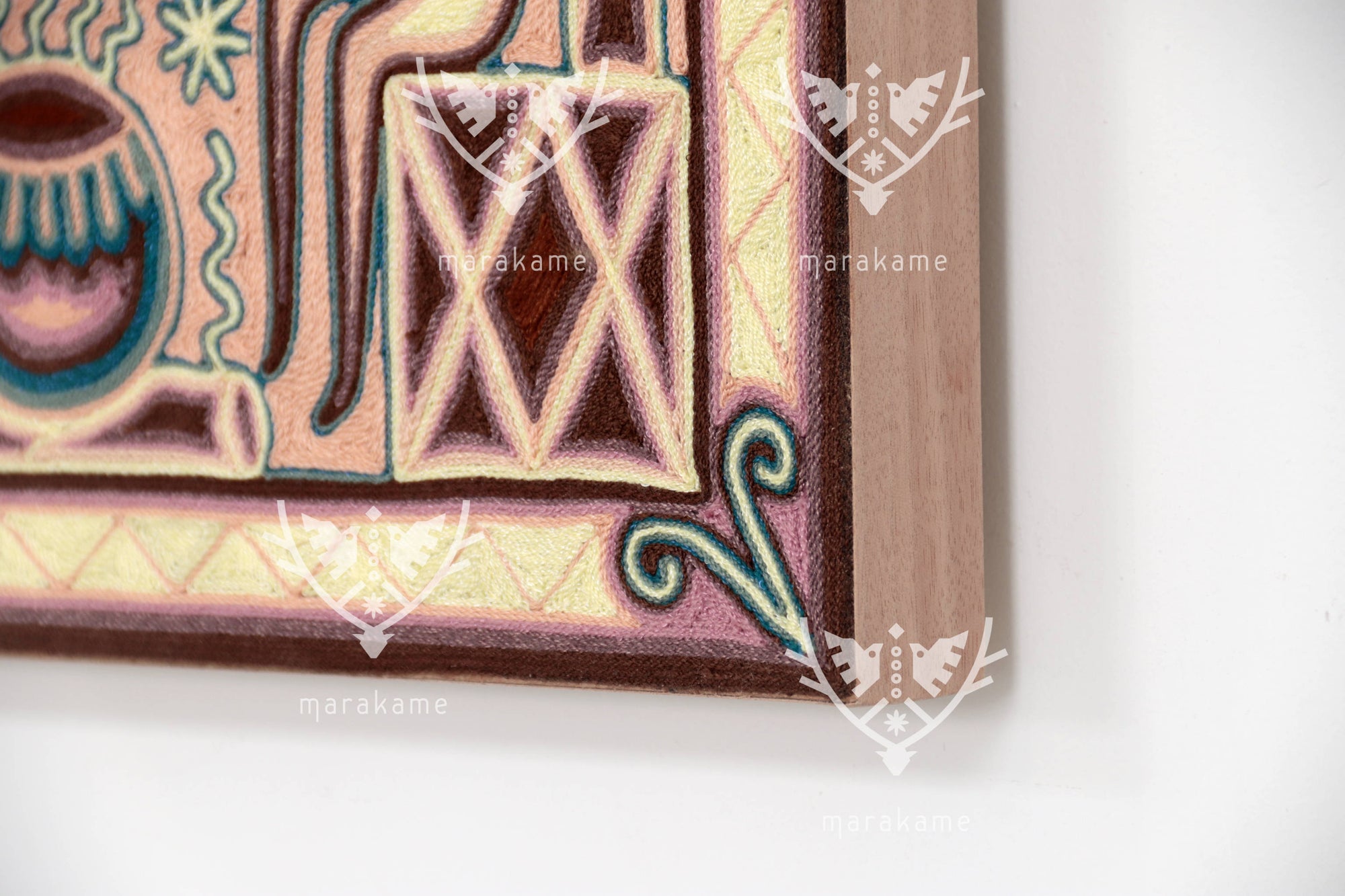 Nierika de Estambre Cuadro Huichol - Yuimakwaxa - Ceremonia del elote - 150 x 112 cm. - 2025