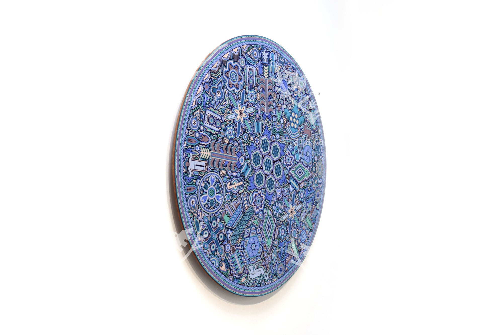 Nierika de Chaquira Círculo Huichol - Kieri teiwariyeme - 120 cm.