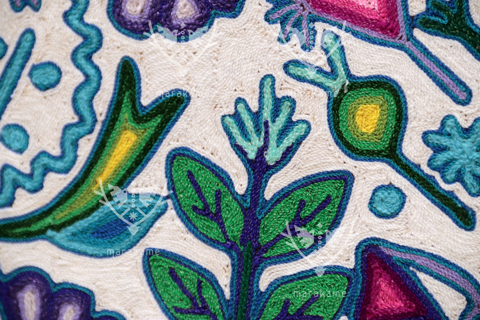 Nierika de Estambre Circulo Huichol - Maxa Macho - 100 cm