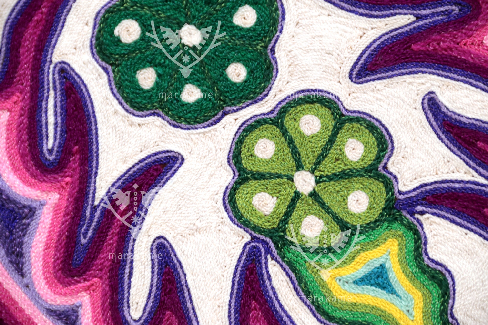Nierika de Estambre Circulo Huichol - Maxa Macho - 100 cm