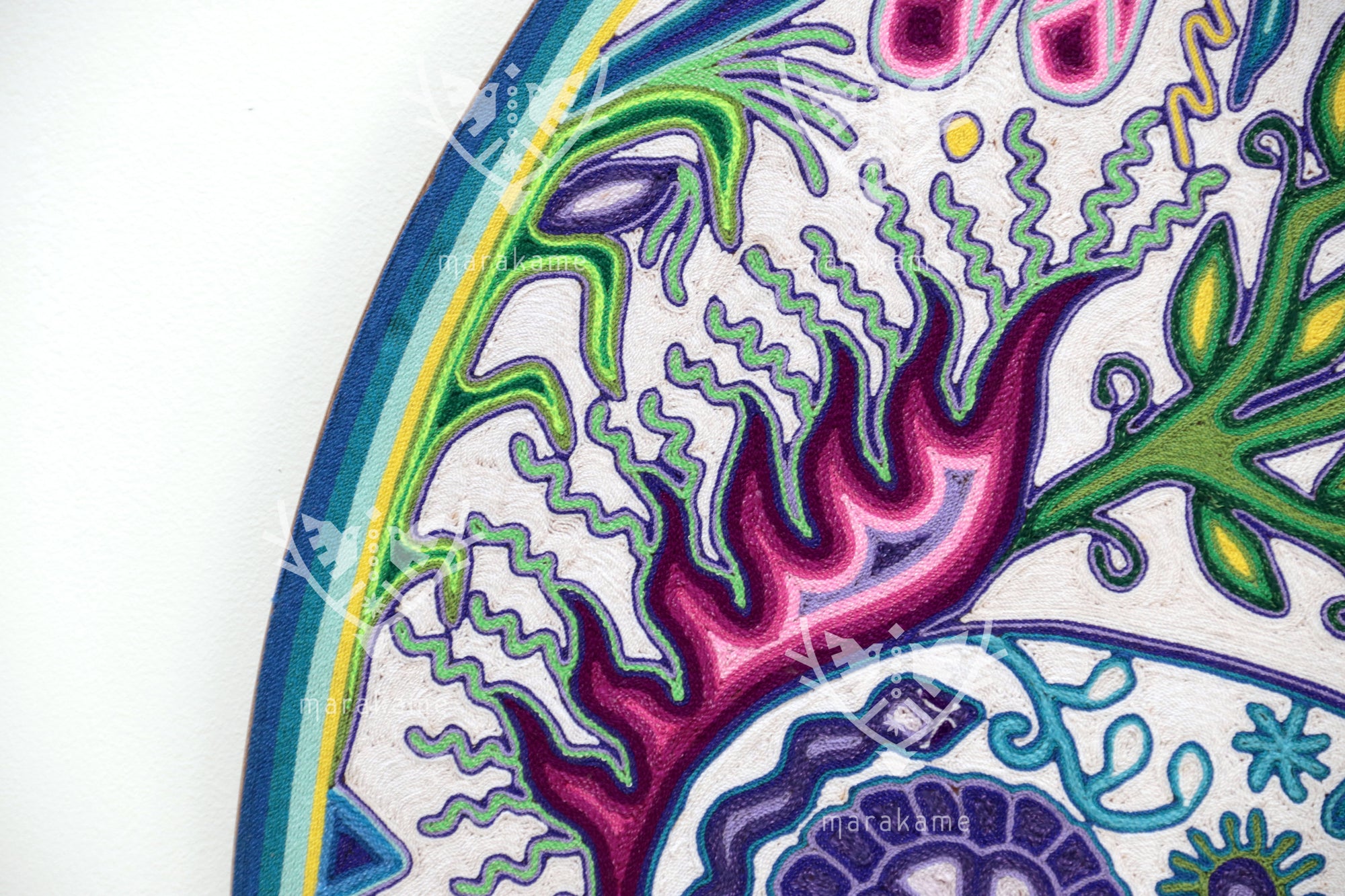 Nierika de Estambre Circulo Huichol - Maxa Macho - 100 cm