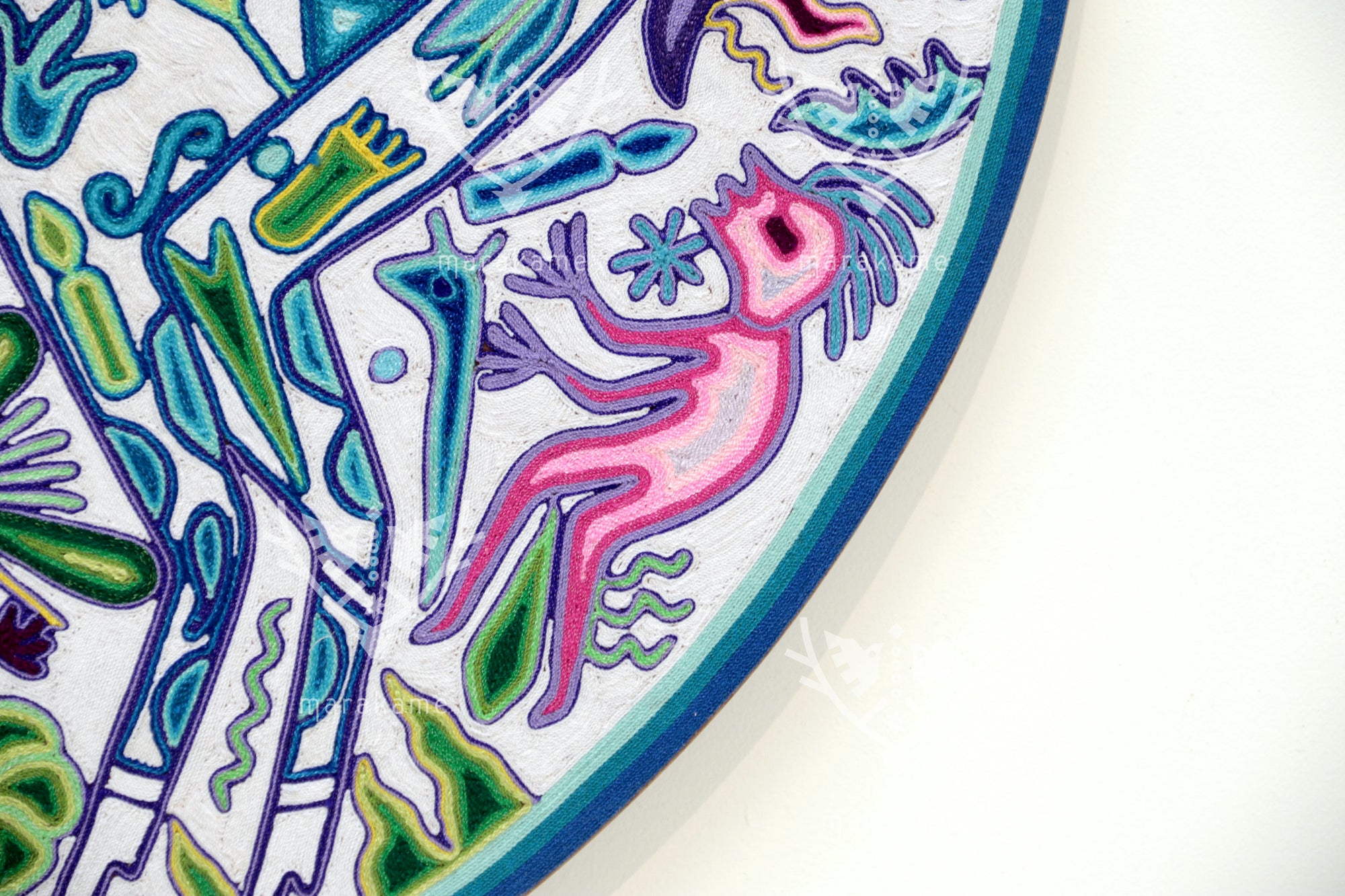 Nierika de Estambre Circulo Huichol - Maxa Hembra - 100 cm.