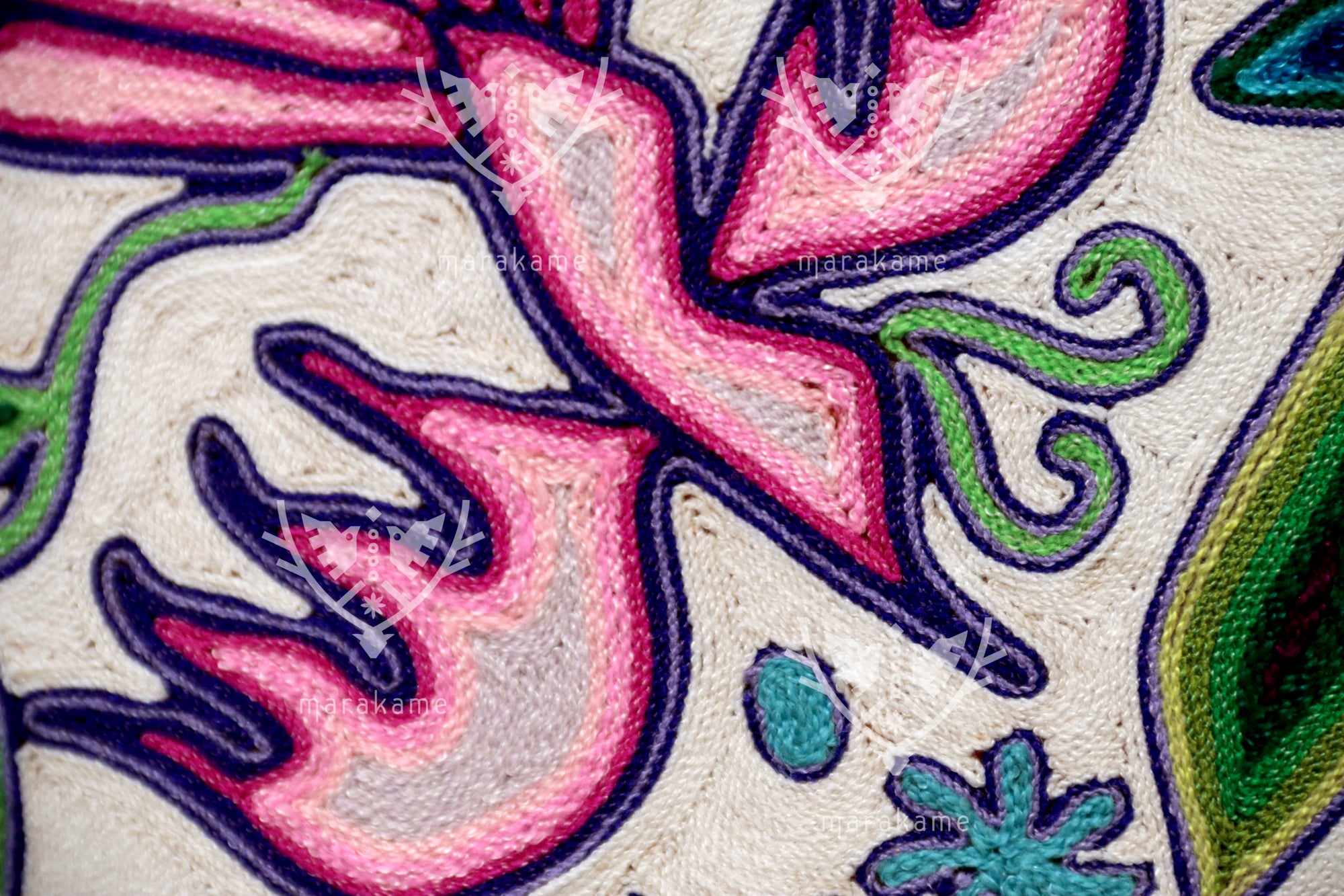 Nierika de Estambre Circulo Huichol - Maxa Hembra - 100 cm.