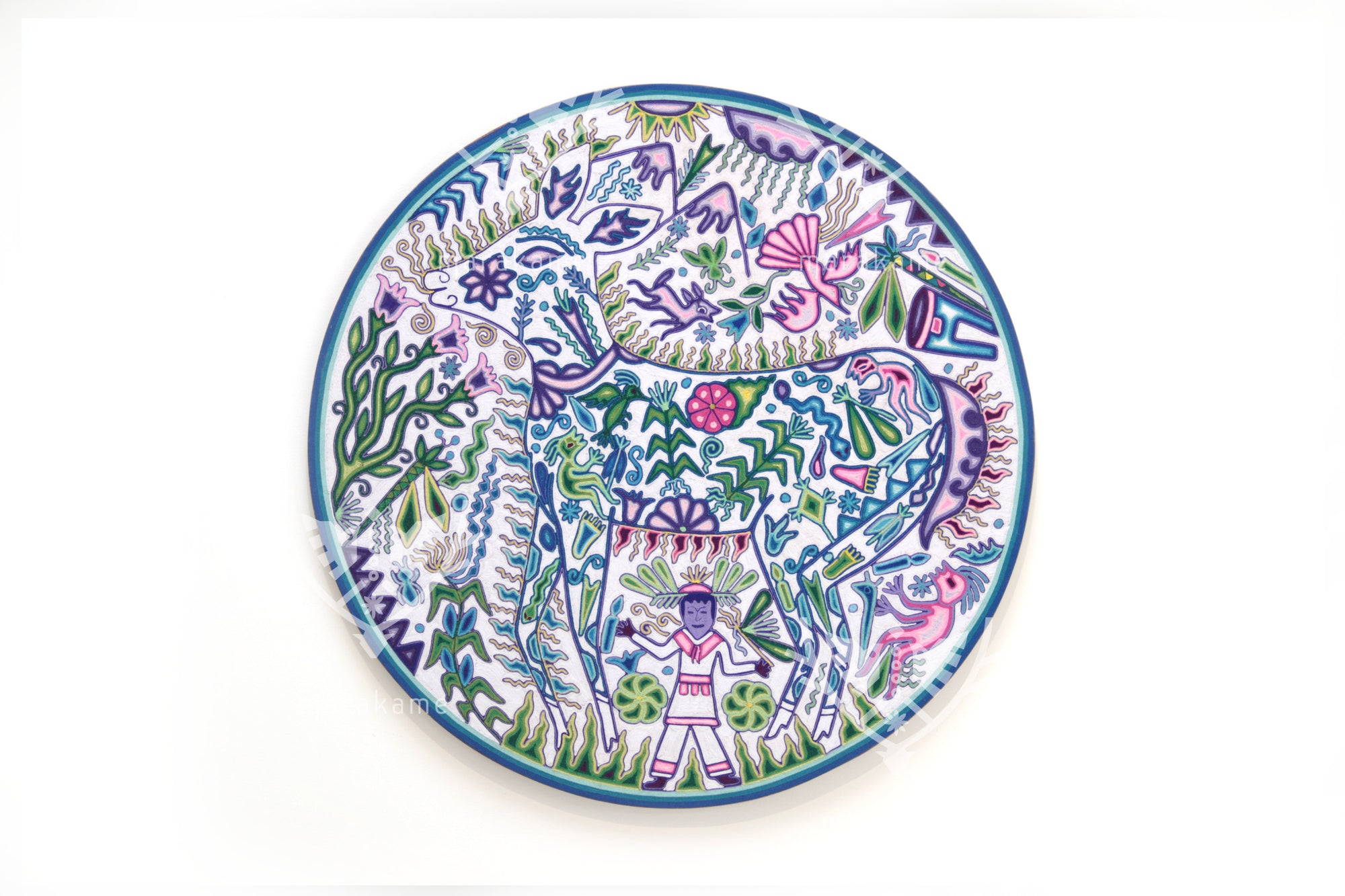 Nierika de Estambre Circulo Huichol - Maxa Hembra - 100 cm.