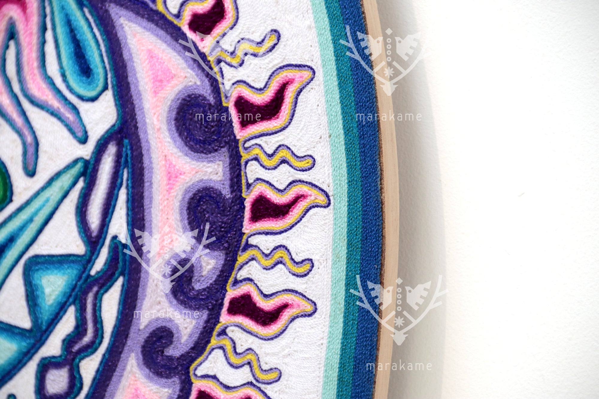 Nierika de Estambre Circulo Huichol - Maxa Hembra - 100 cm.