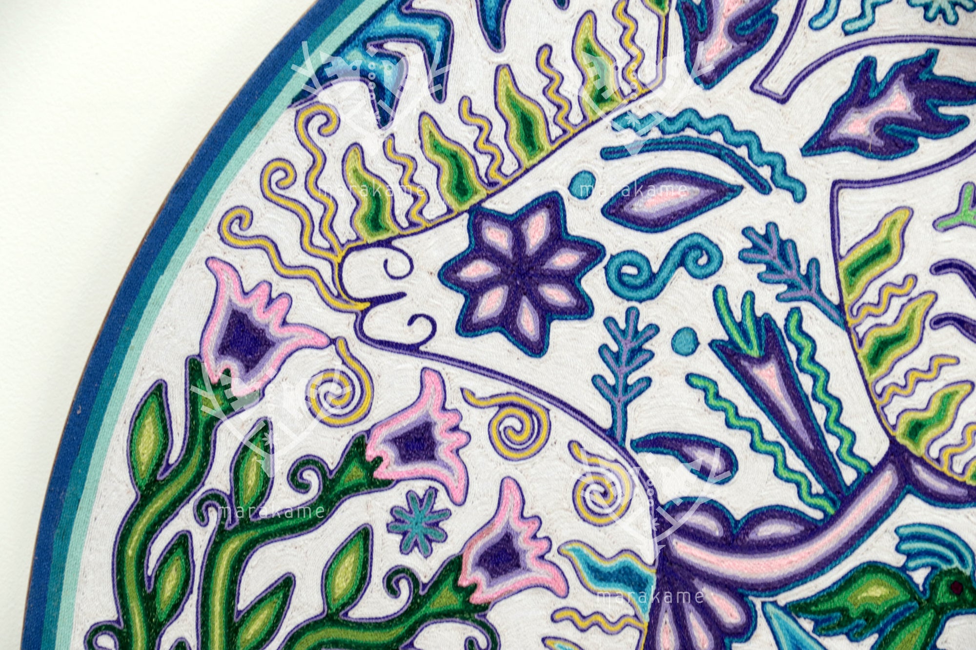 Nierika de Estambre Circulo Huichol - Maxa Hembra - 100 cm.