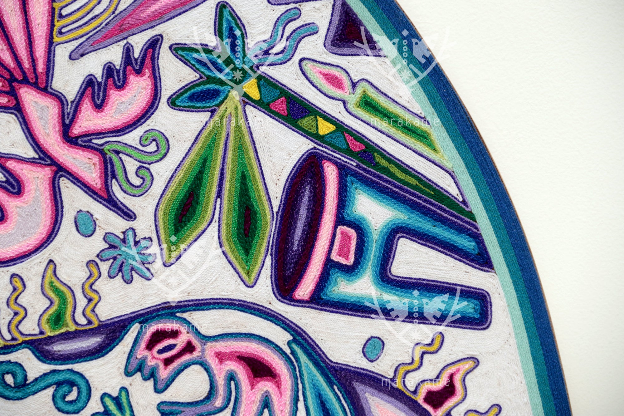 Nierika de Estambre Circulo Huichol - Maxa Hembra - 100 cm.