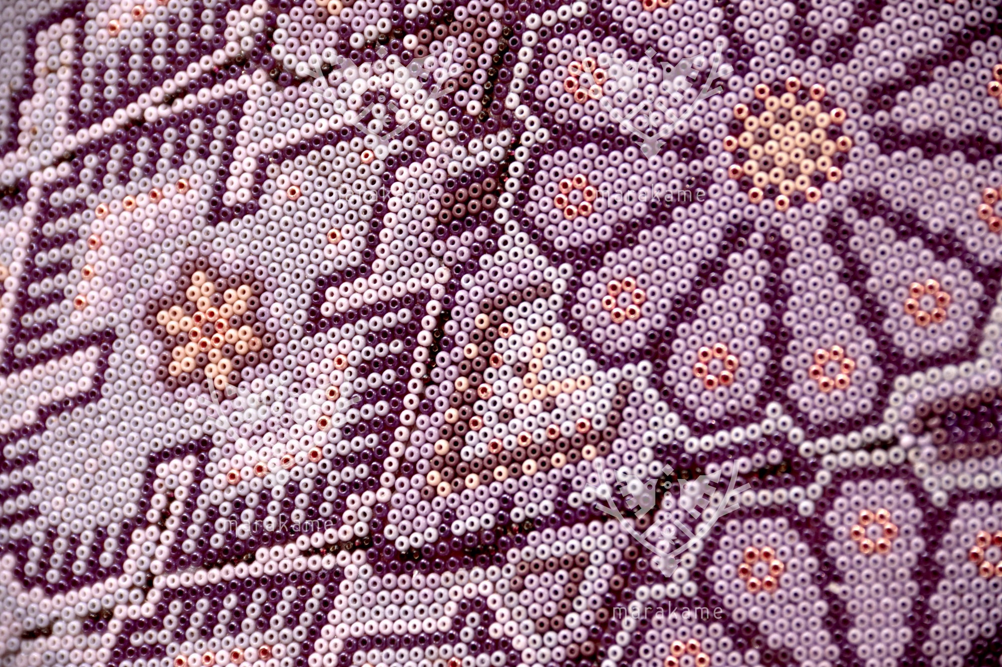 Nierika de Chaquira Circulo Huichol - Peyote Flechado: Nierika de la Visión Ancestral - 120 cm.