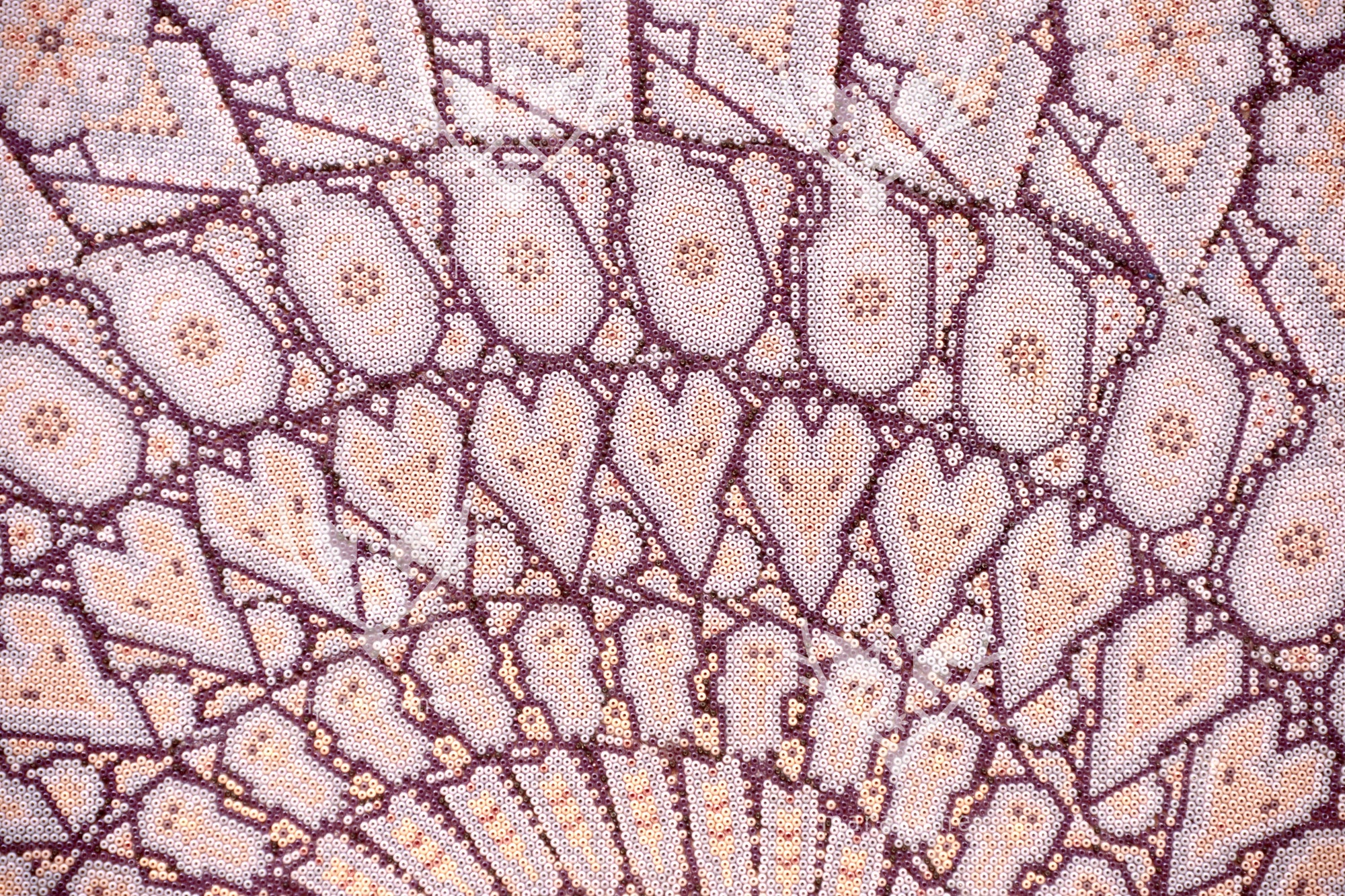 Nierika de Chaquira Circulo Huichol - Peyote Flechado: Nierika de la Visión Ancestral - 120 cm.