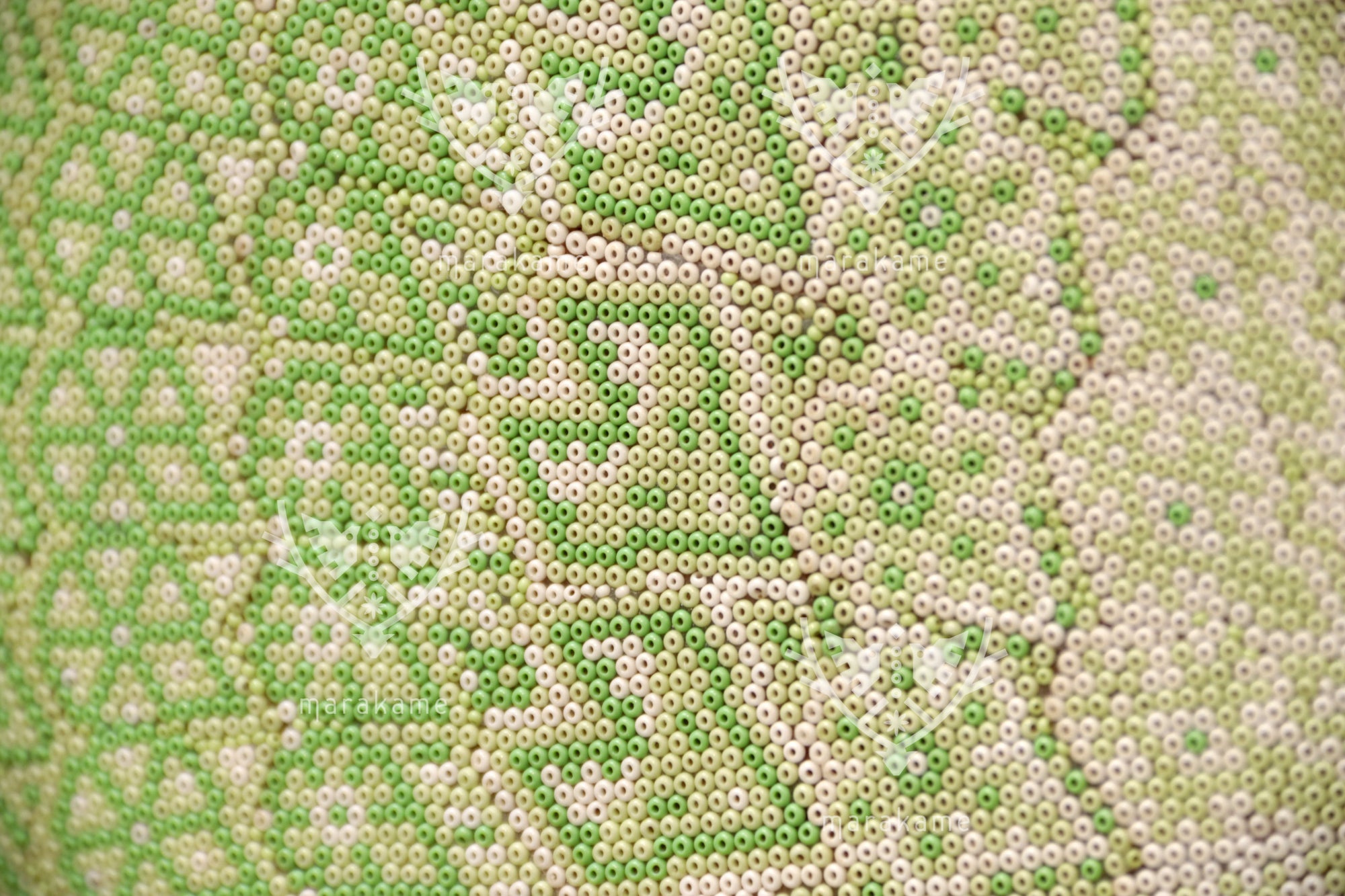 Nierika de Chaquira Circulo Huichol - Xuráwe: Memoria del Peregrinaje - 120 cm.