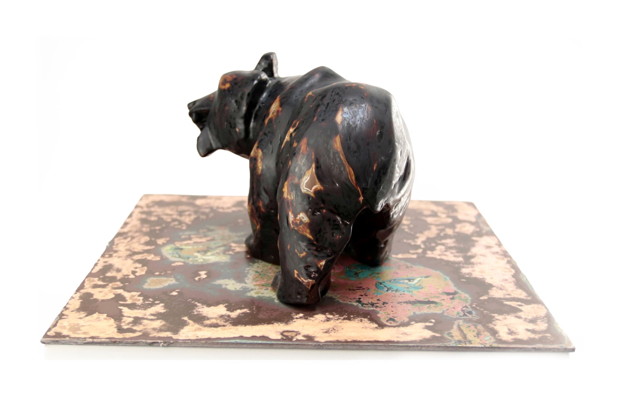 Oso negro con colores interiores III