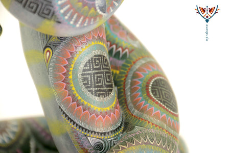 Alebrije - El Lobo y la Serpiente - Arte Marakame