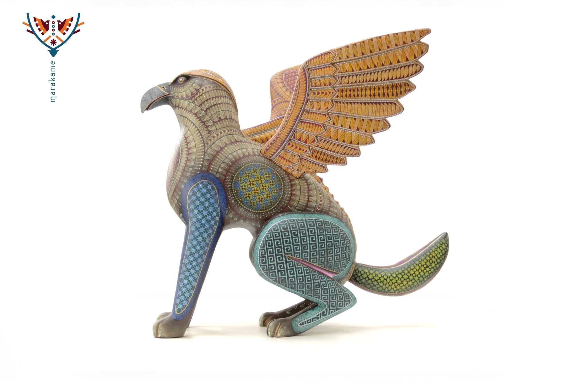 Alebrije - Fusión Águila Jaguar Conejo - Arte Marakame