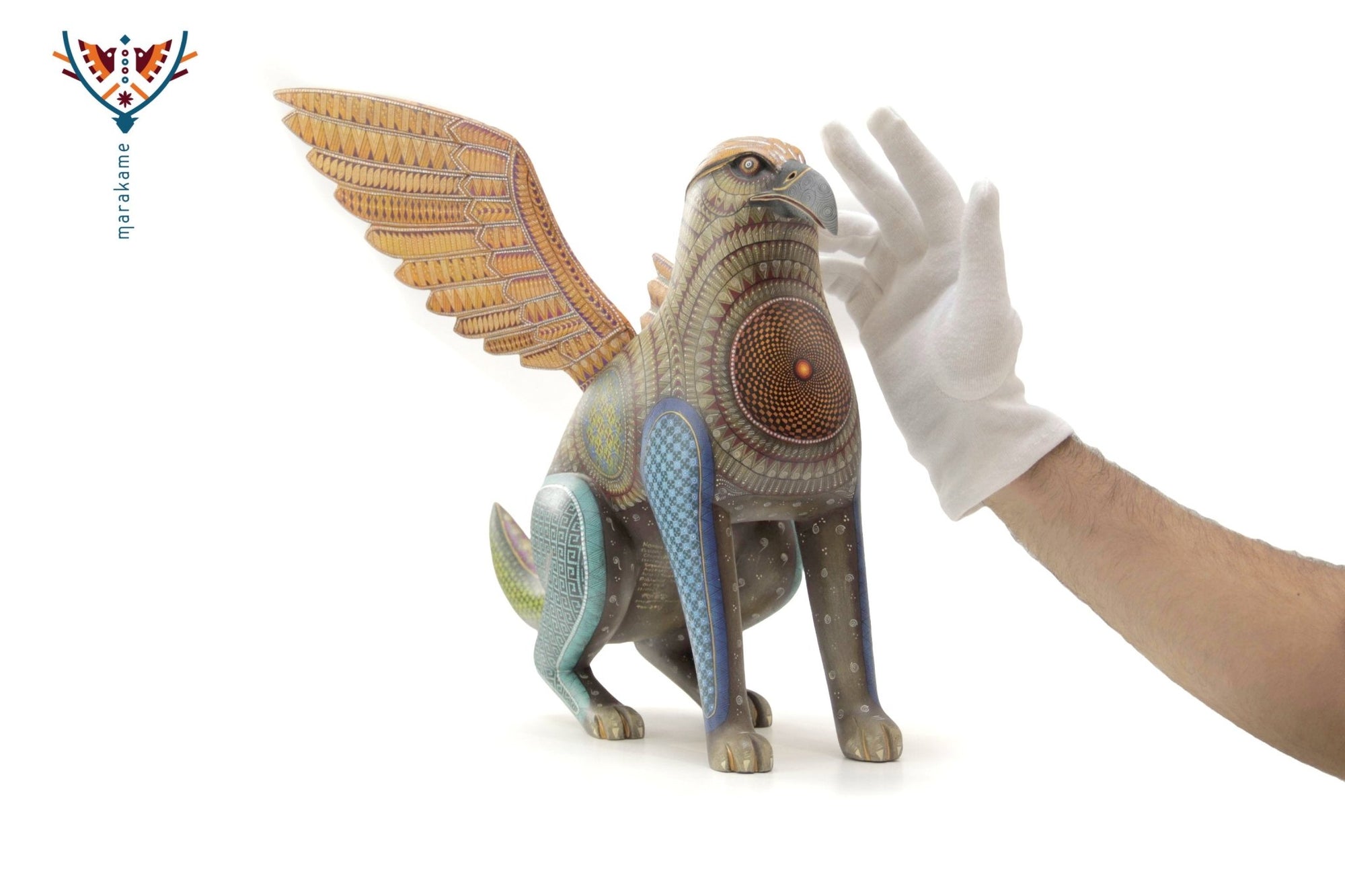 Alebrije - Fusión Águila Jaguar Conejo - Arte Marakame