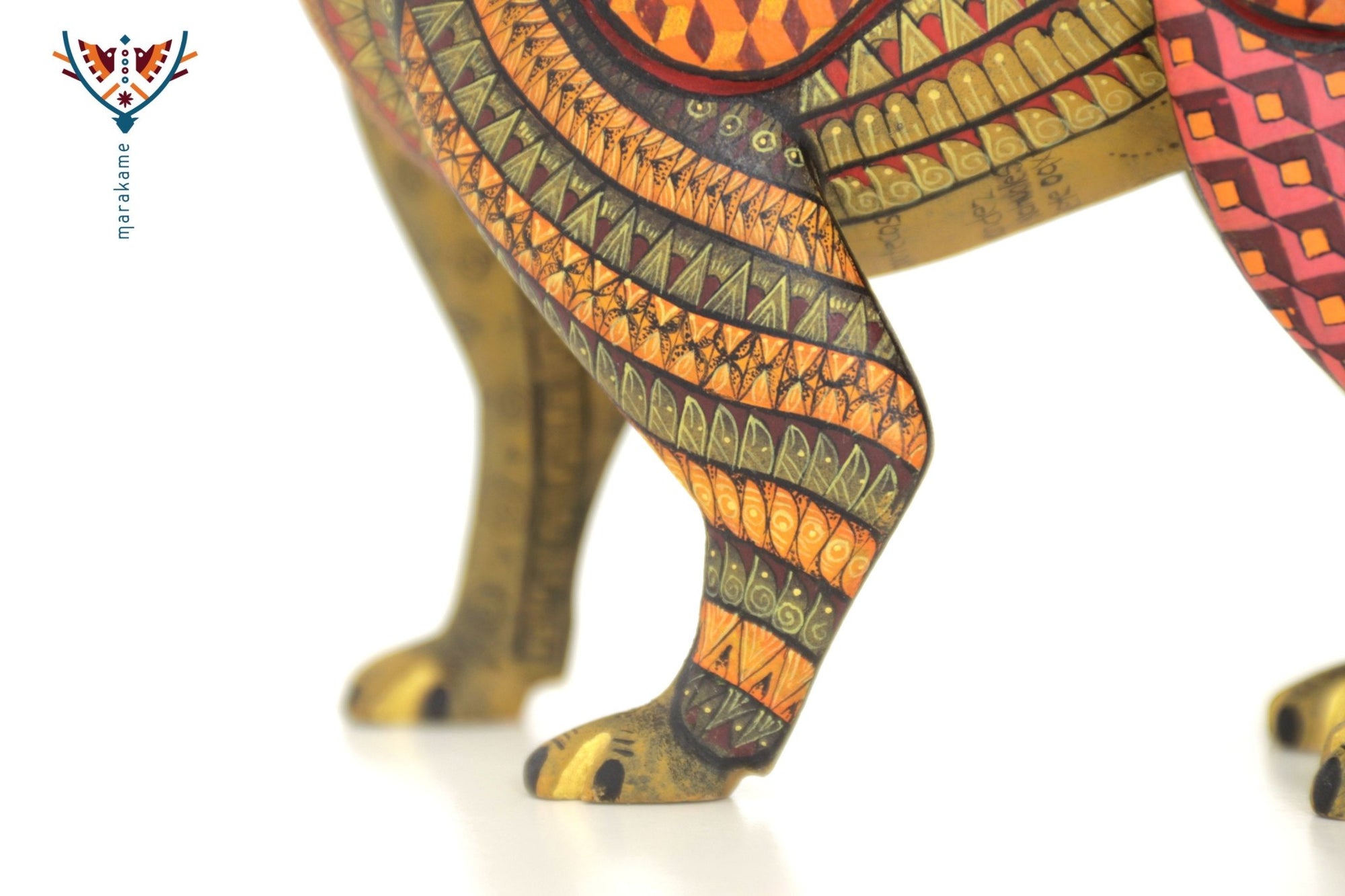 Alebrije - Fusión Jaguar Armadillo - Arte Marakame