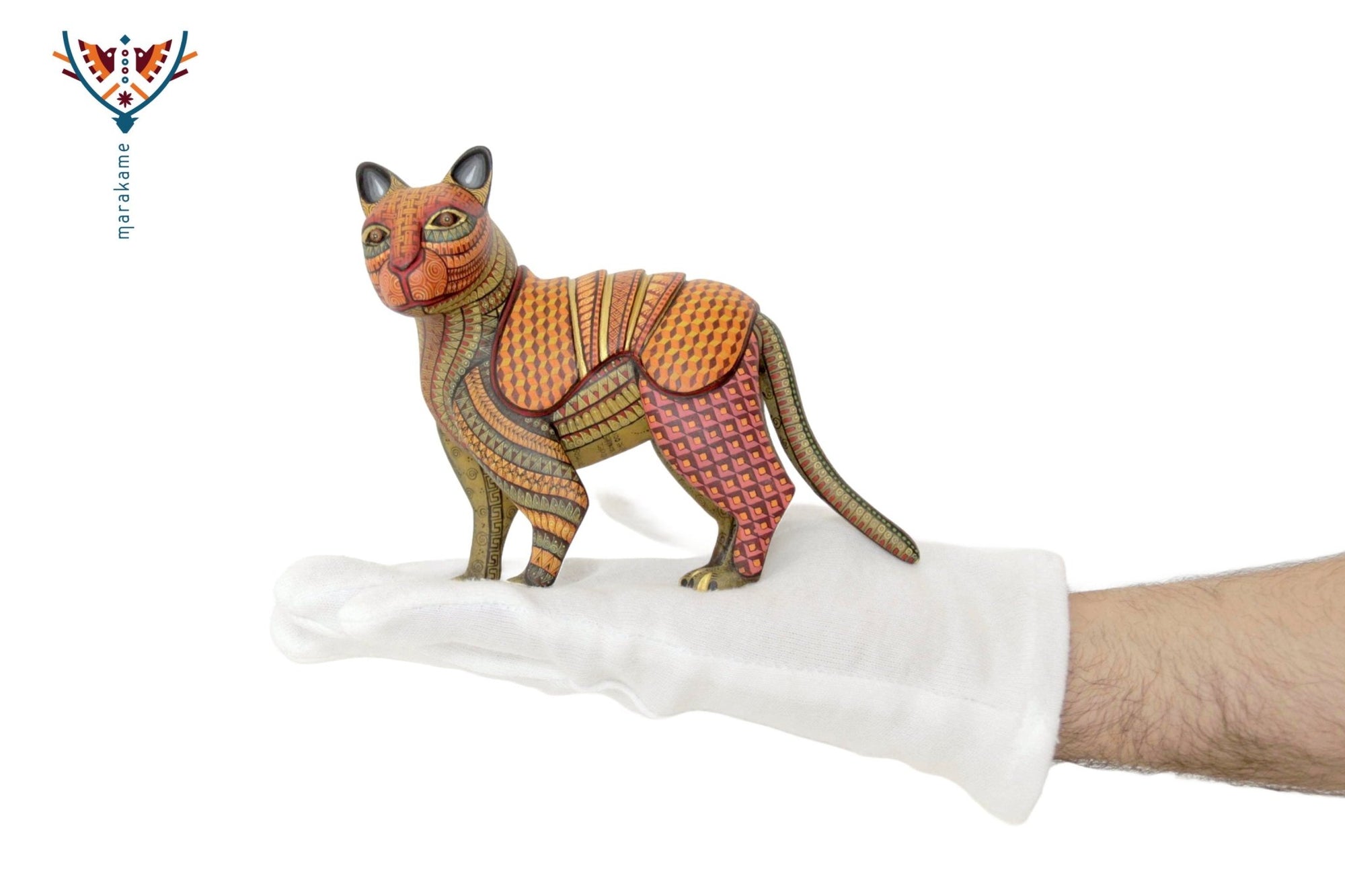 Alebrije - Fusión Jaguar Armadillo - Arte Marakame
