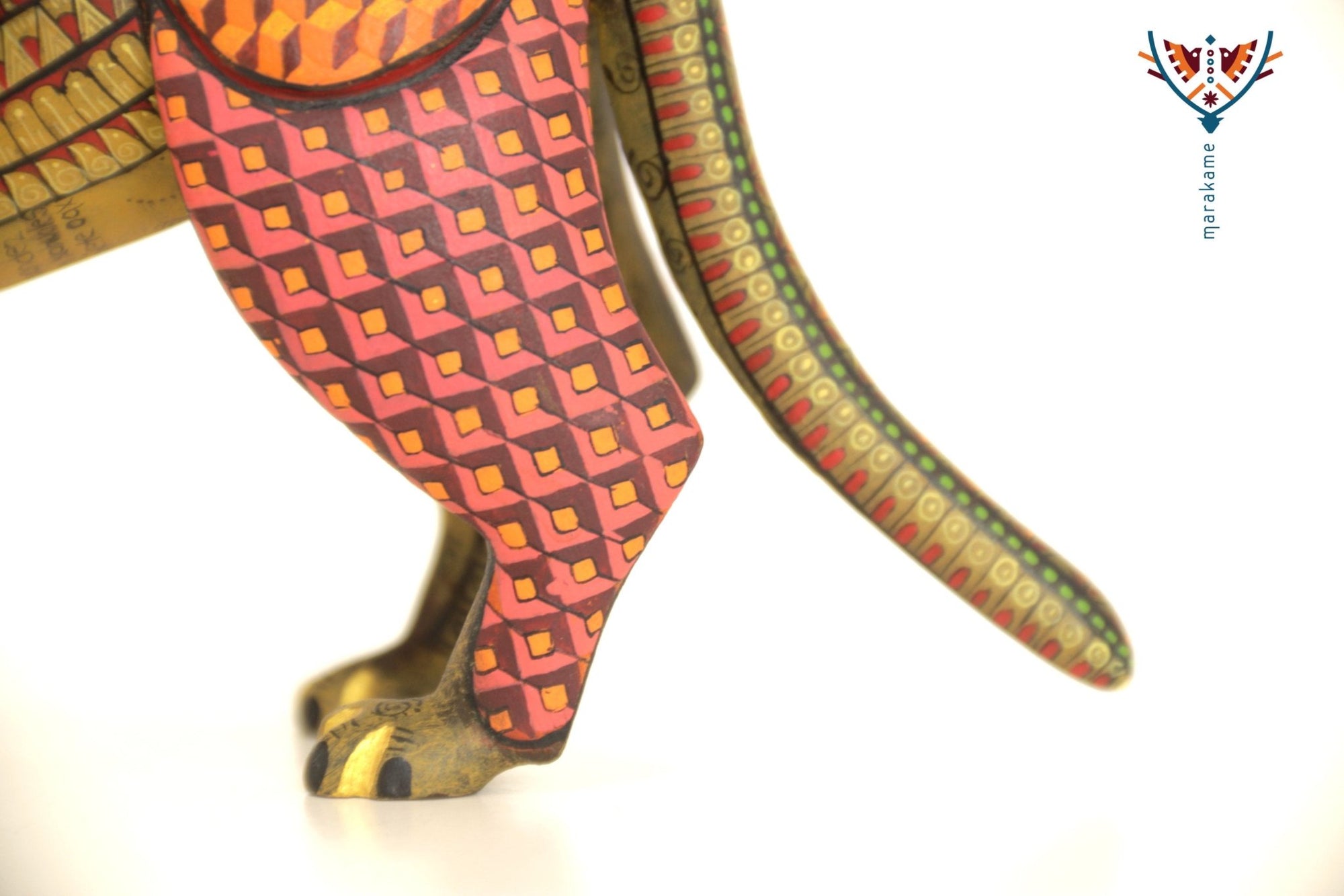 Alebrije - Fusión Jaguar Armadillo - Arte Marakame