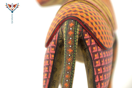 Alebrije - Fusión Jaguar Armadillo - Arte Marakame