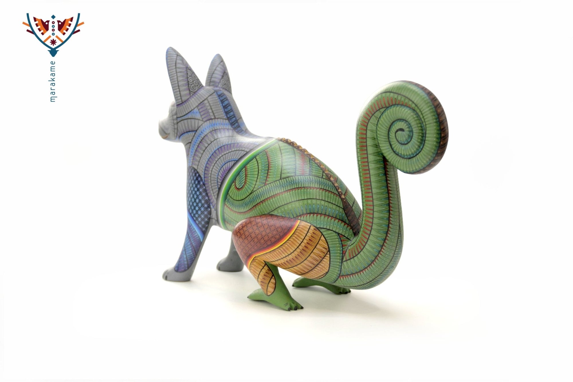 Alebrije - Fusión Perro Camaleón - Arte Marakame