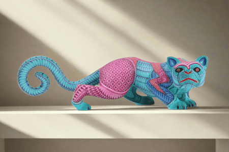 Jaguar Alebrije – Beedxe' do' II – Huichol Art – Marakame