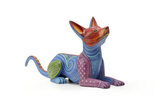 Alebrije - Perro acostado - Arte Huichol - Marakame