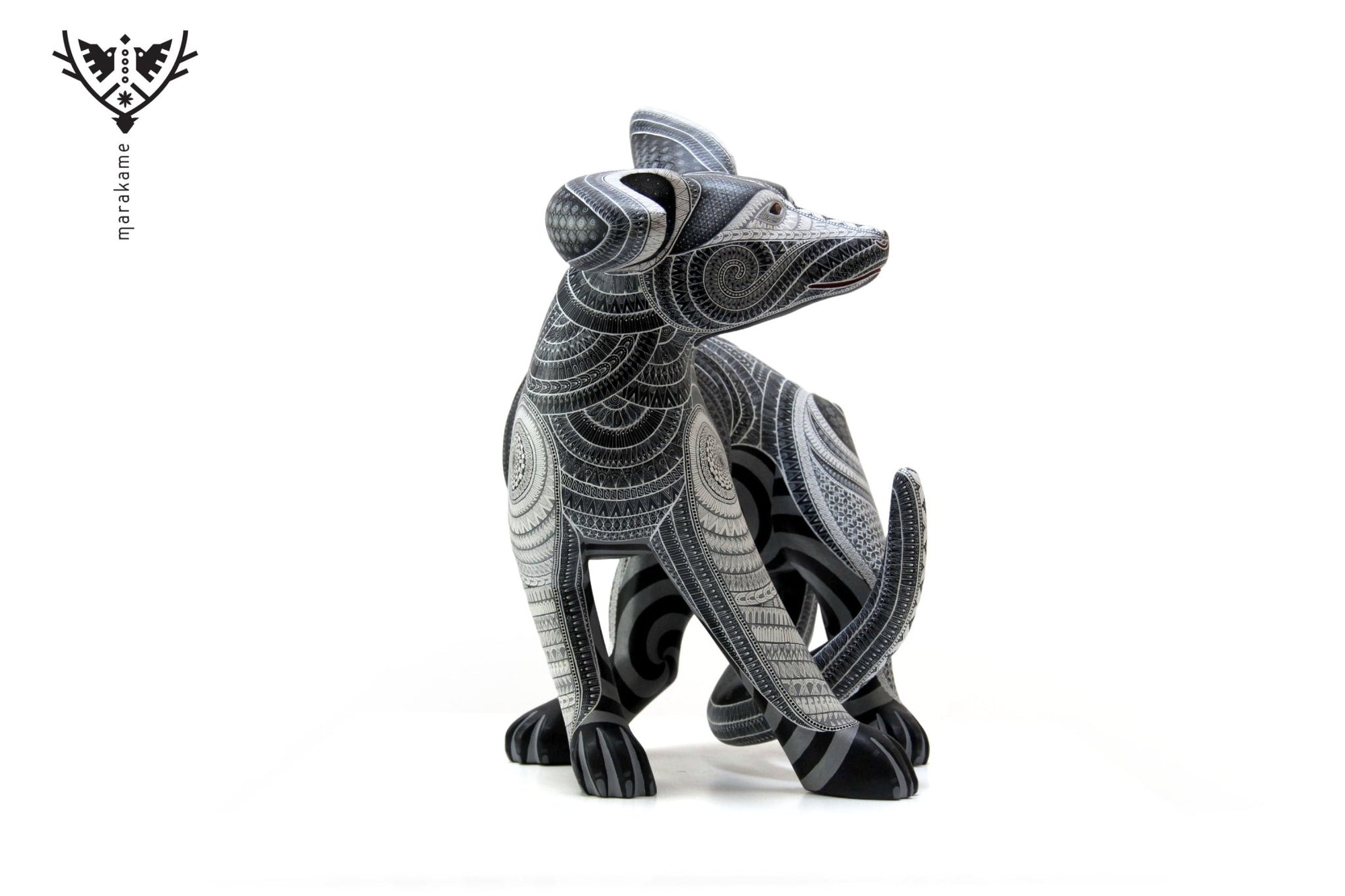 Hund Alebrije – Biní xcustiá – Huichol-Kunst – Marakame