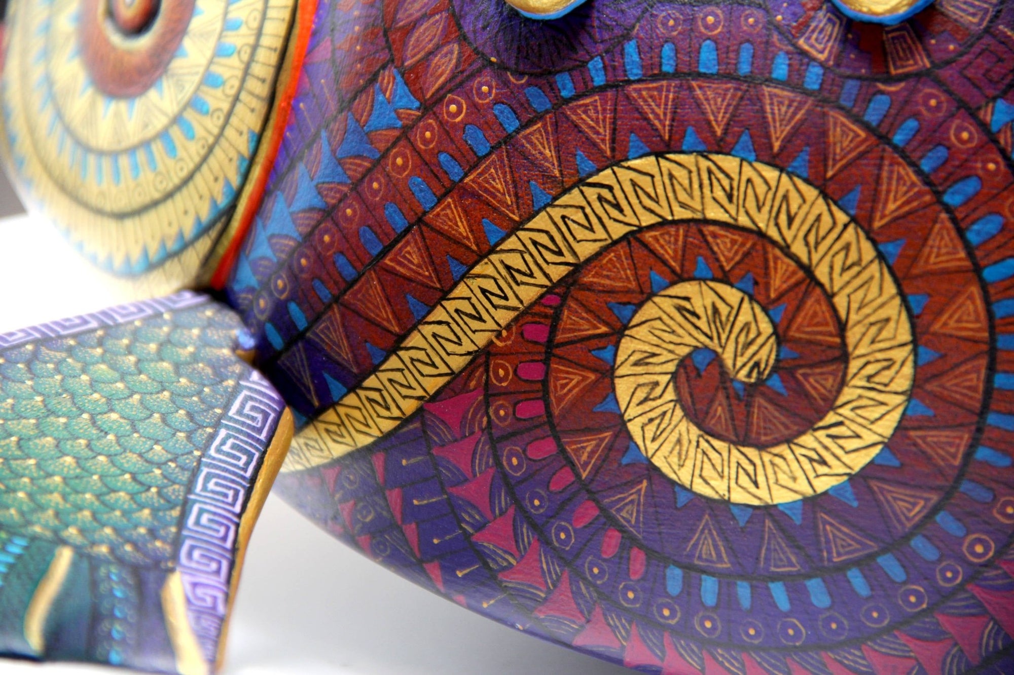 Alebrije - Pez con cría - Arte Huichol - Marakame