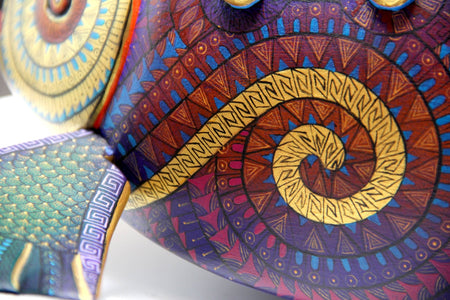 Alebrije - Pez con cría - Arte Huichol - Marakame