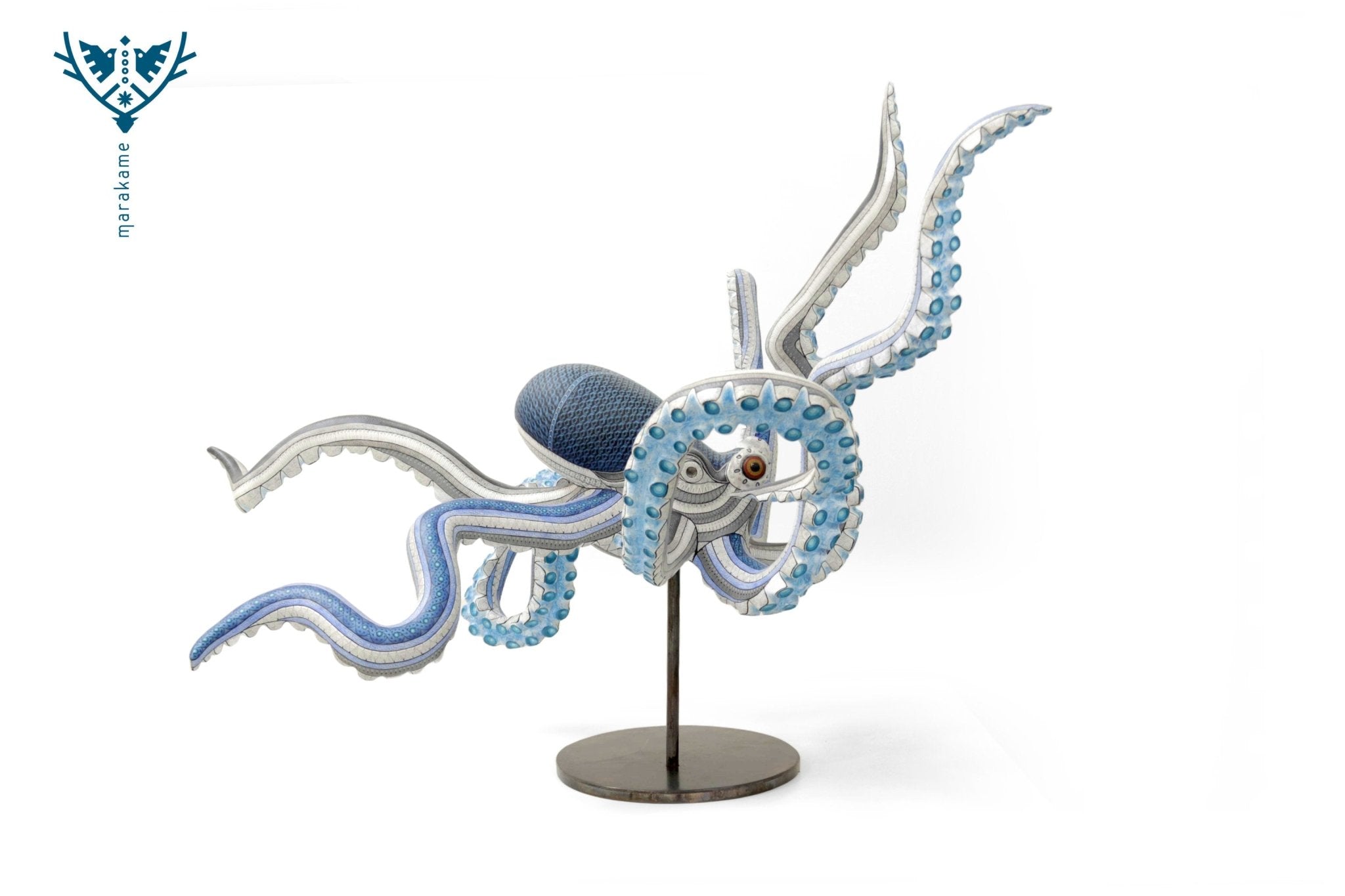 Alebrije - Pulpo Zapoteca III - Arte Huichol - Marakame
