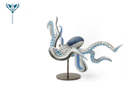 Alebrije - Zapotec Octopus III - Huichol Art - Marakame