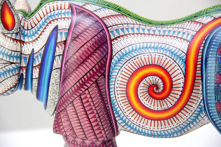 Alebrije - Rinoceronte - Arte Huichol - Marakame